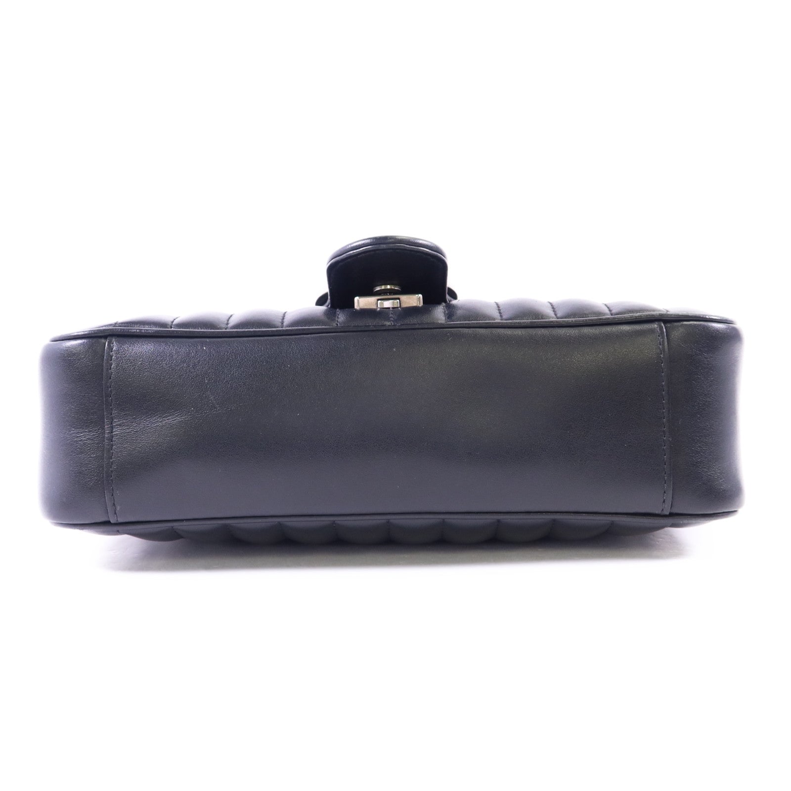 GUCCI 牛皮皮革GG Marmont Shoulder Bag銀扣鏈帶肩背袋
