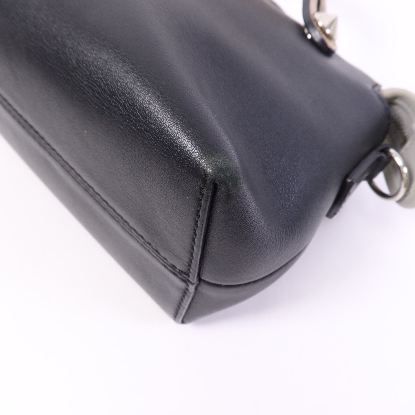 FENDI 牛皮皮革By the way mini銀扣手挽肩背兩用袋