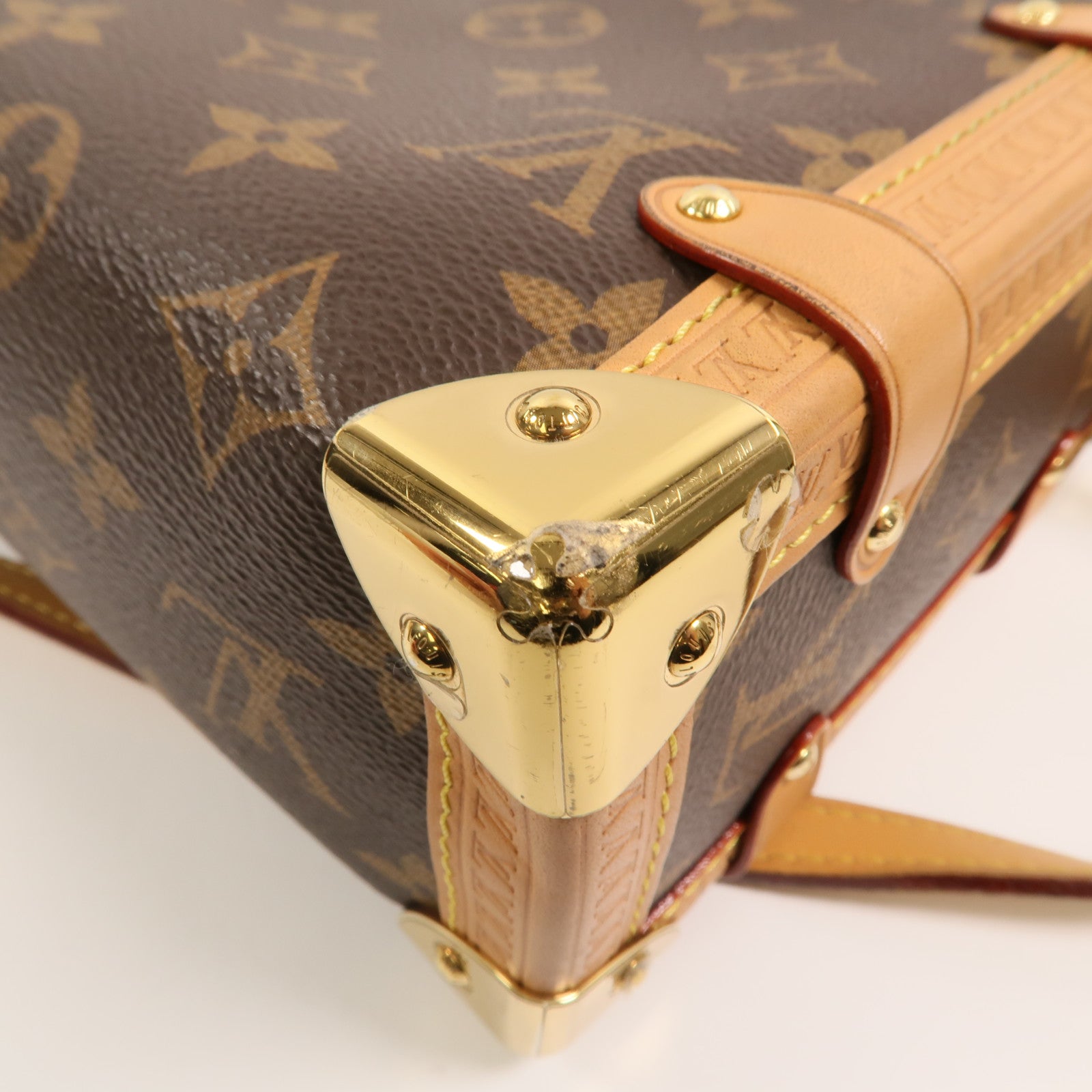 LOUIS VUITTON Monogram Side Trunk手挽肩背兩用袋