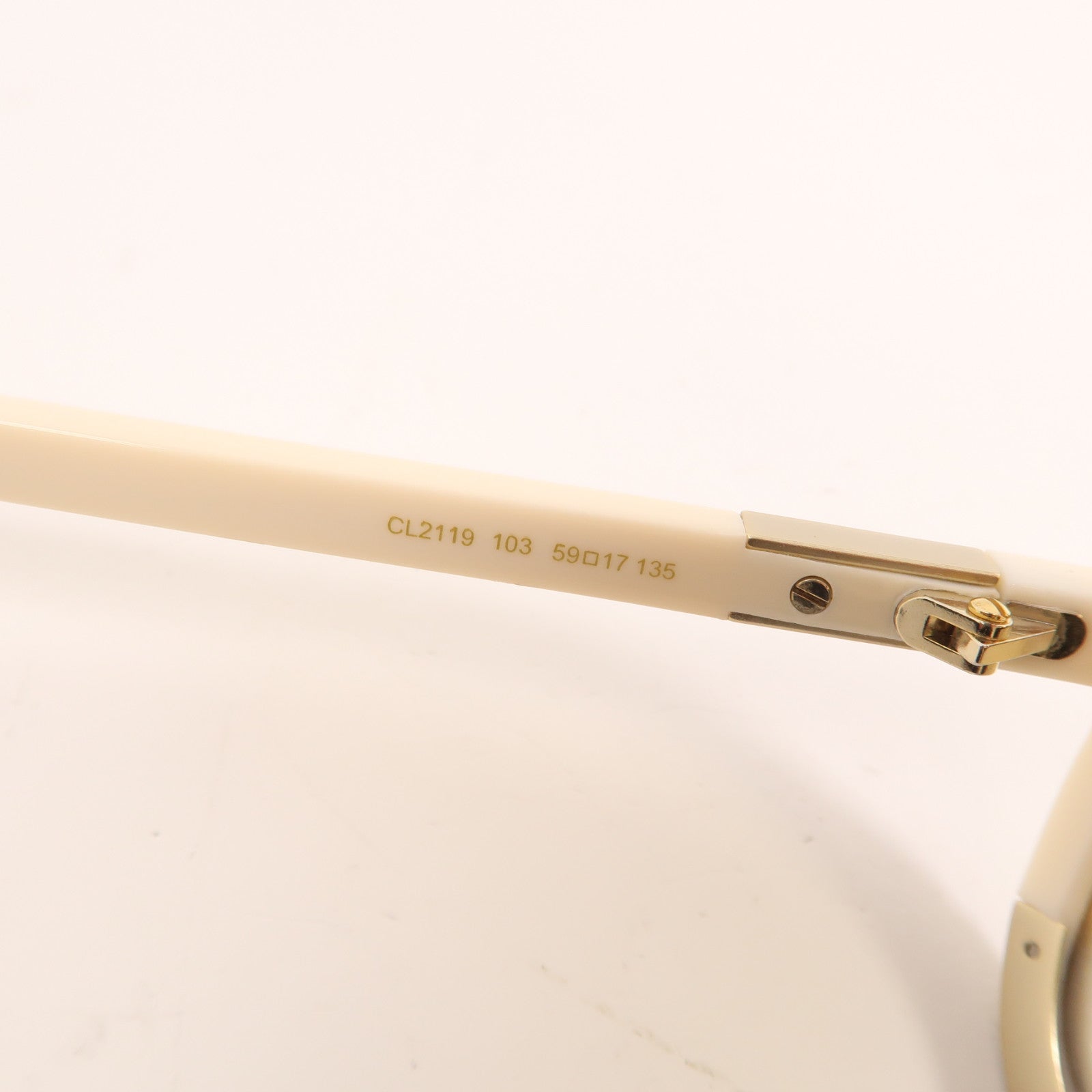 Chloe PVC Sunglasses太陽眼鏡白色/黃色