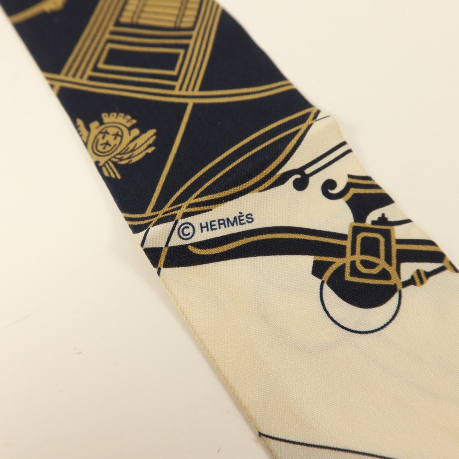 HERMES 絲質Twilly絲巾