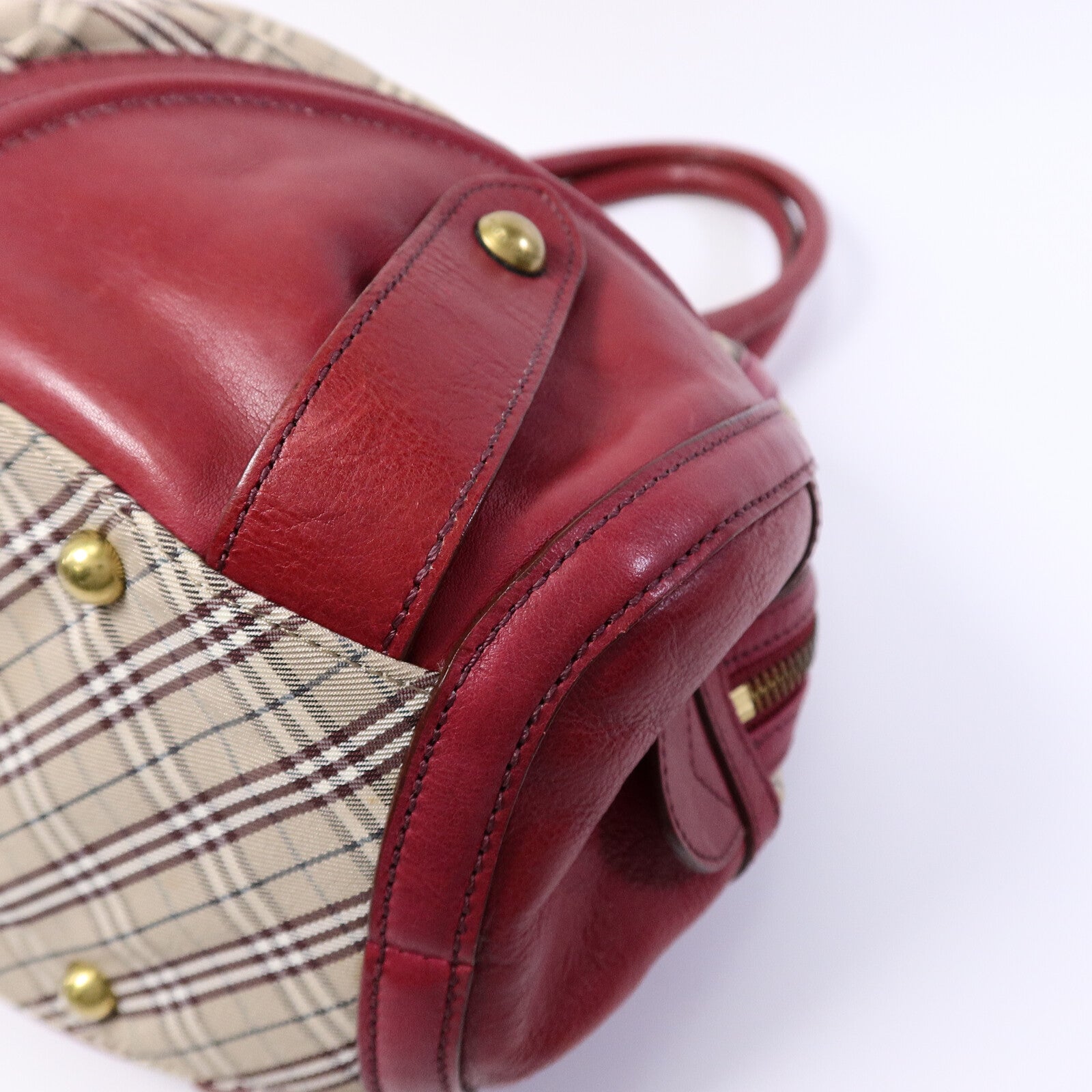 BURBERRY 帆布/皮革Shoulder Bag肩背袋