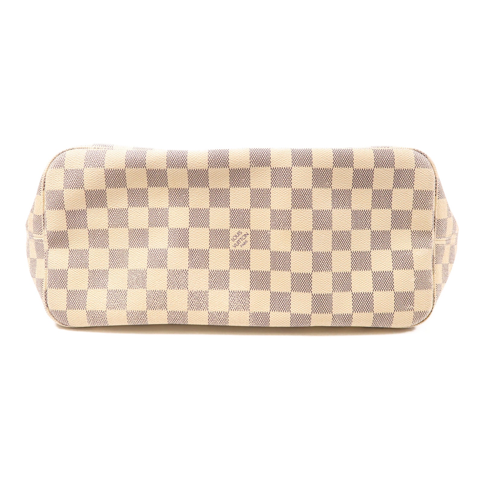 LOUIS VUITTON Damier Azur Neverfull MM金扣肩背袋