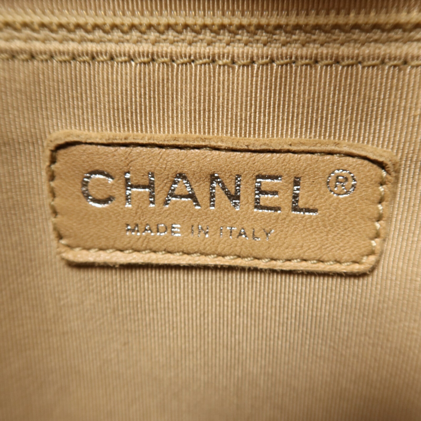 CHANEL 【激減優惠】牛皮皮革PST Petite Shopping Tote Bag銀扣鏈帶肩背袋