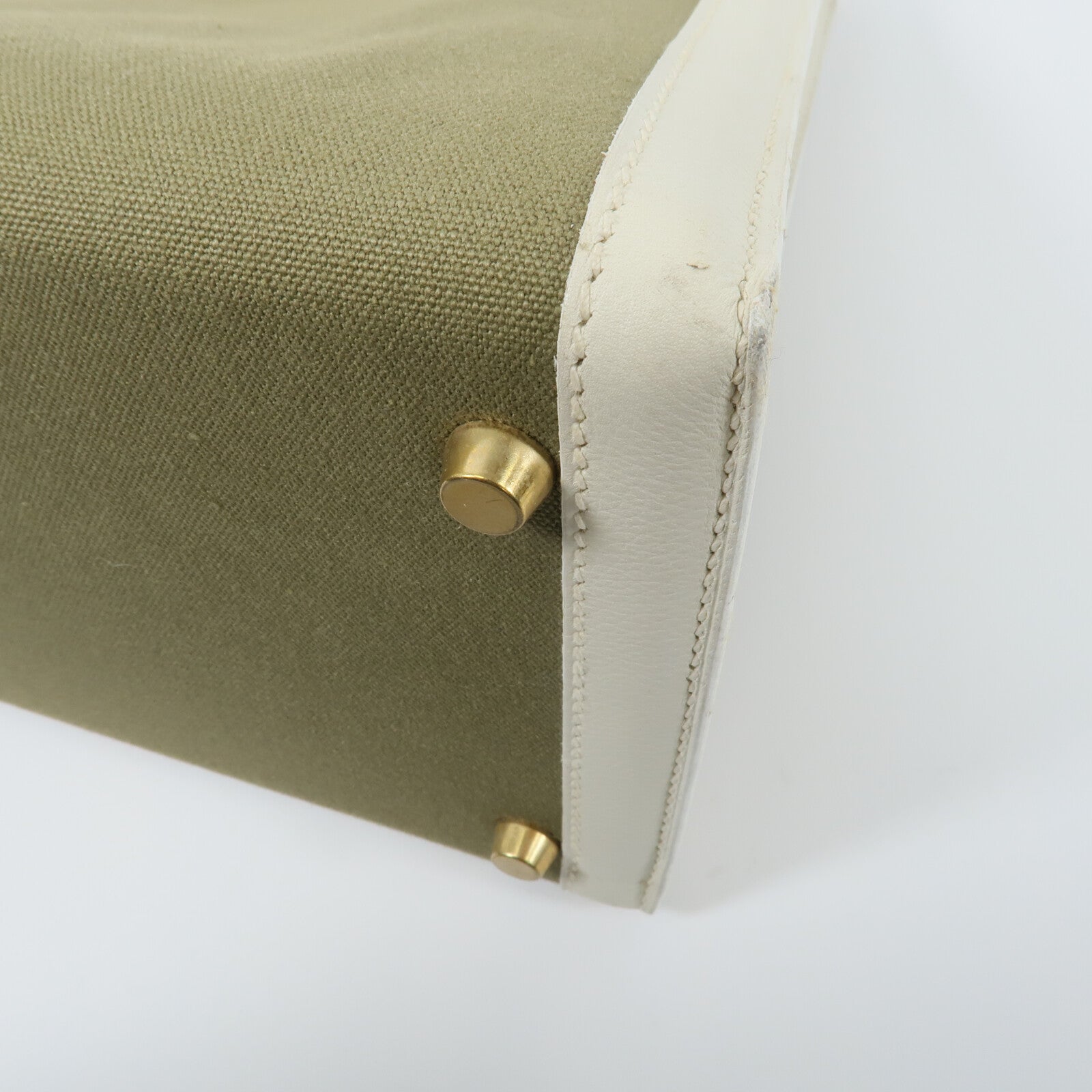 HERMES Toile H帆布Kelly 35手挽肩背兩用袋