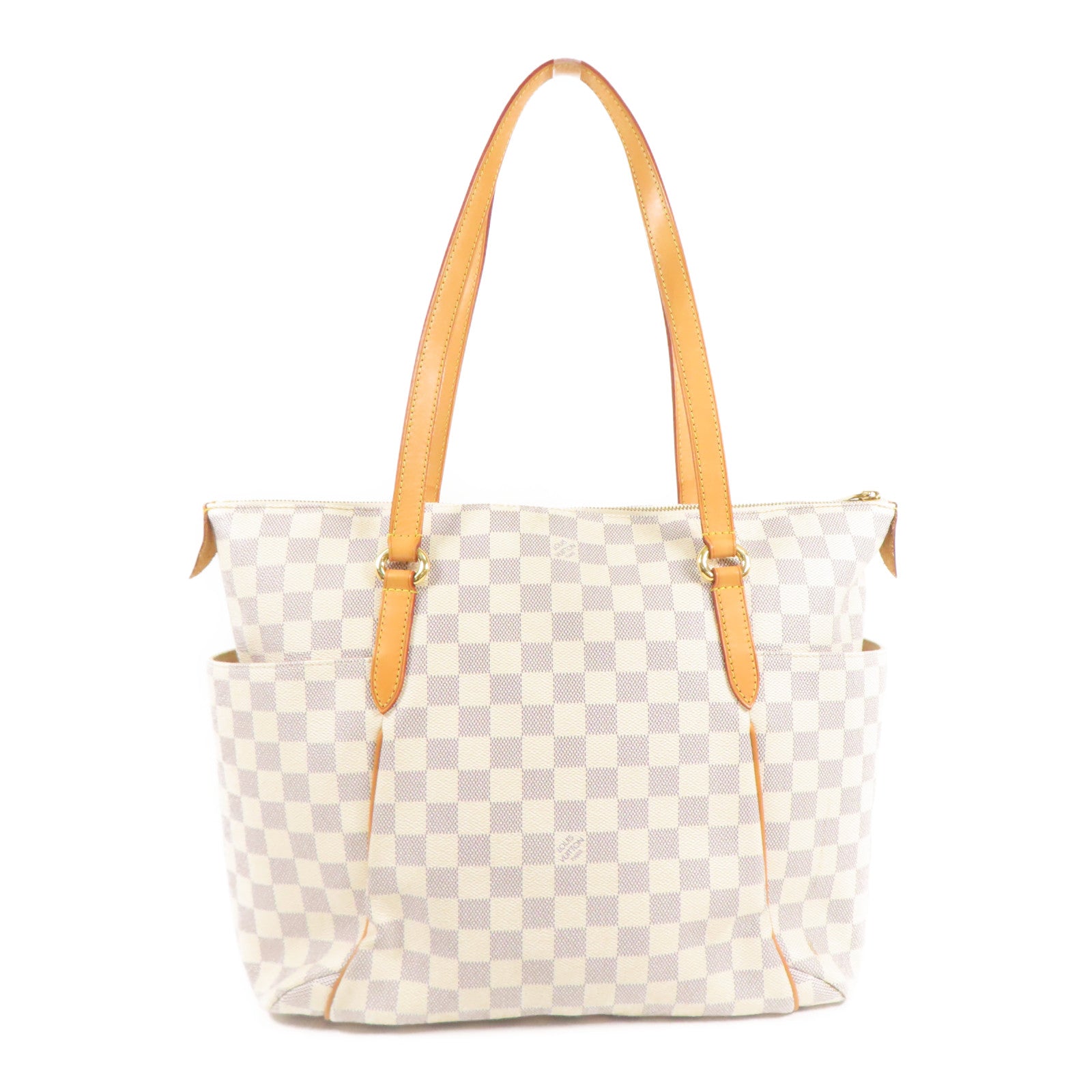 LOUIS VUITTON Damier Azur Totally MM金扣肩背袋