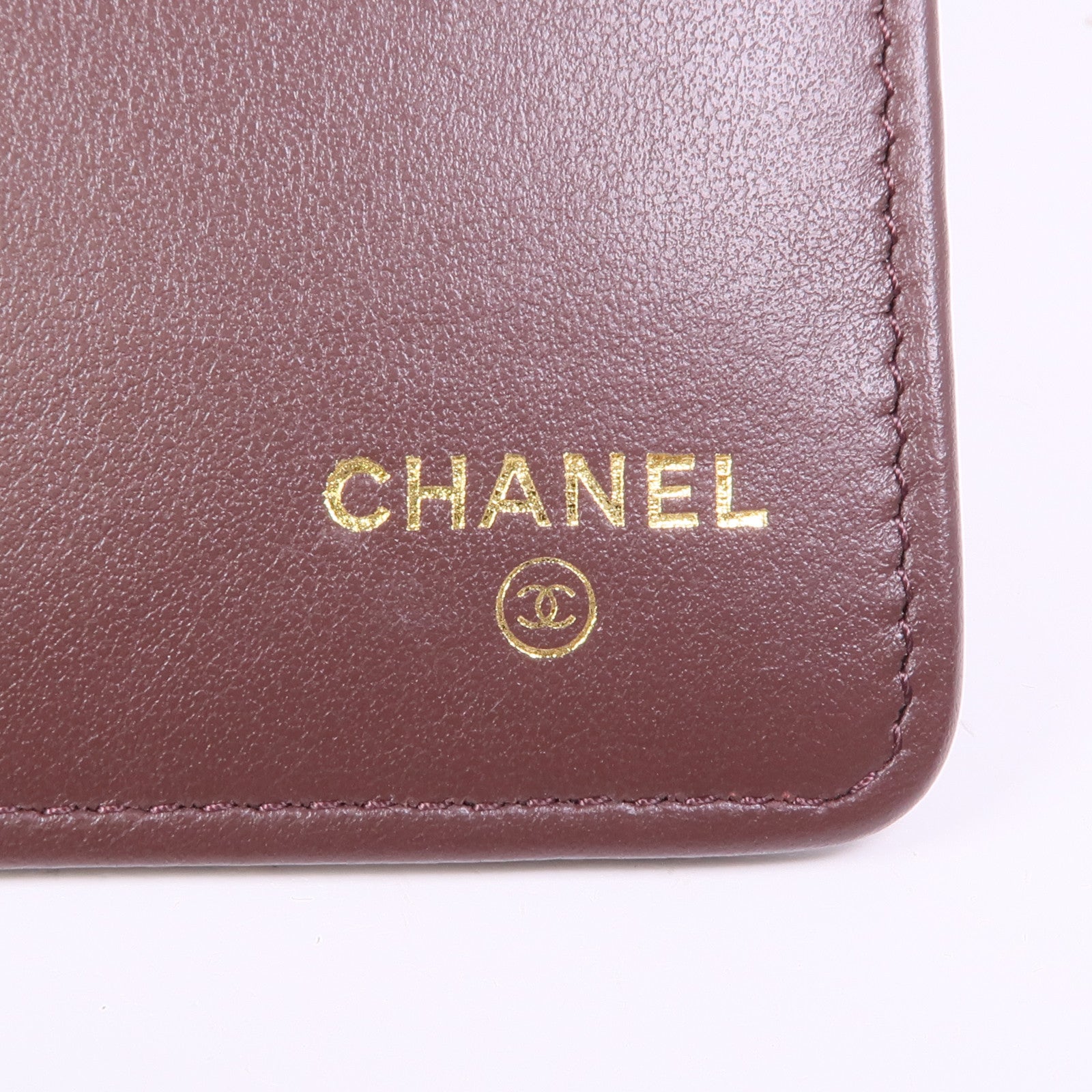 CHANEL 牛皮皮革Long Wallet金扣長錢包