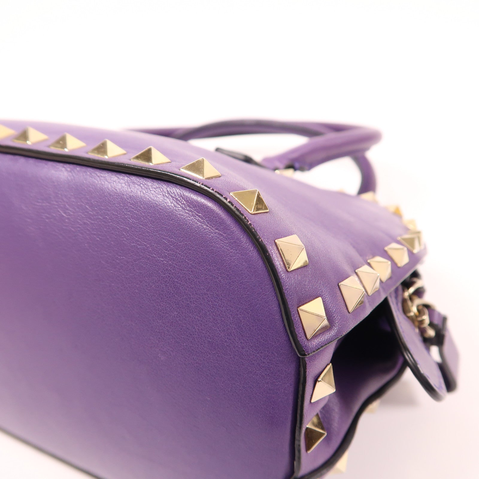 Valentino【激減優惠】 牛皮皮革2 Way Shoulder金扣手挽肩背兩用袋