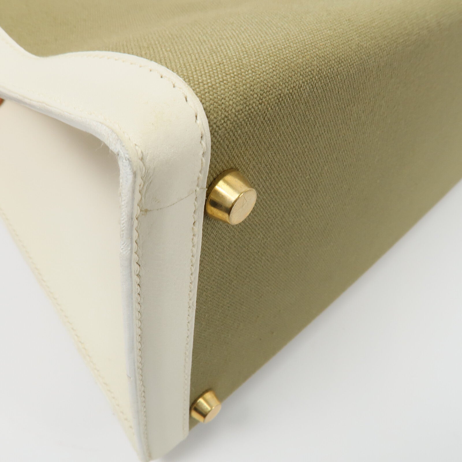 HERMES Toile H帆布Kelly 35手挽肩背兩用袋