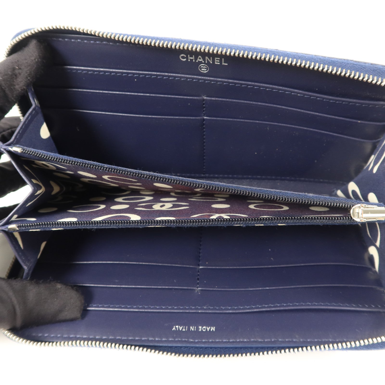 CHANEL 牛皮皮革Zipper Long Wallet長錢包