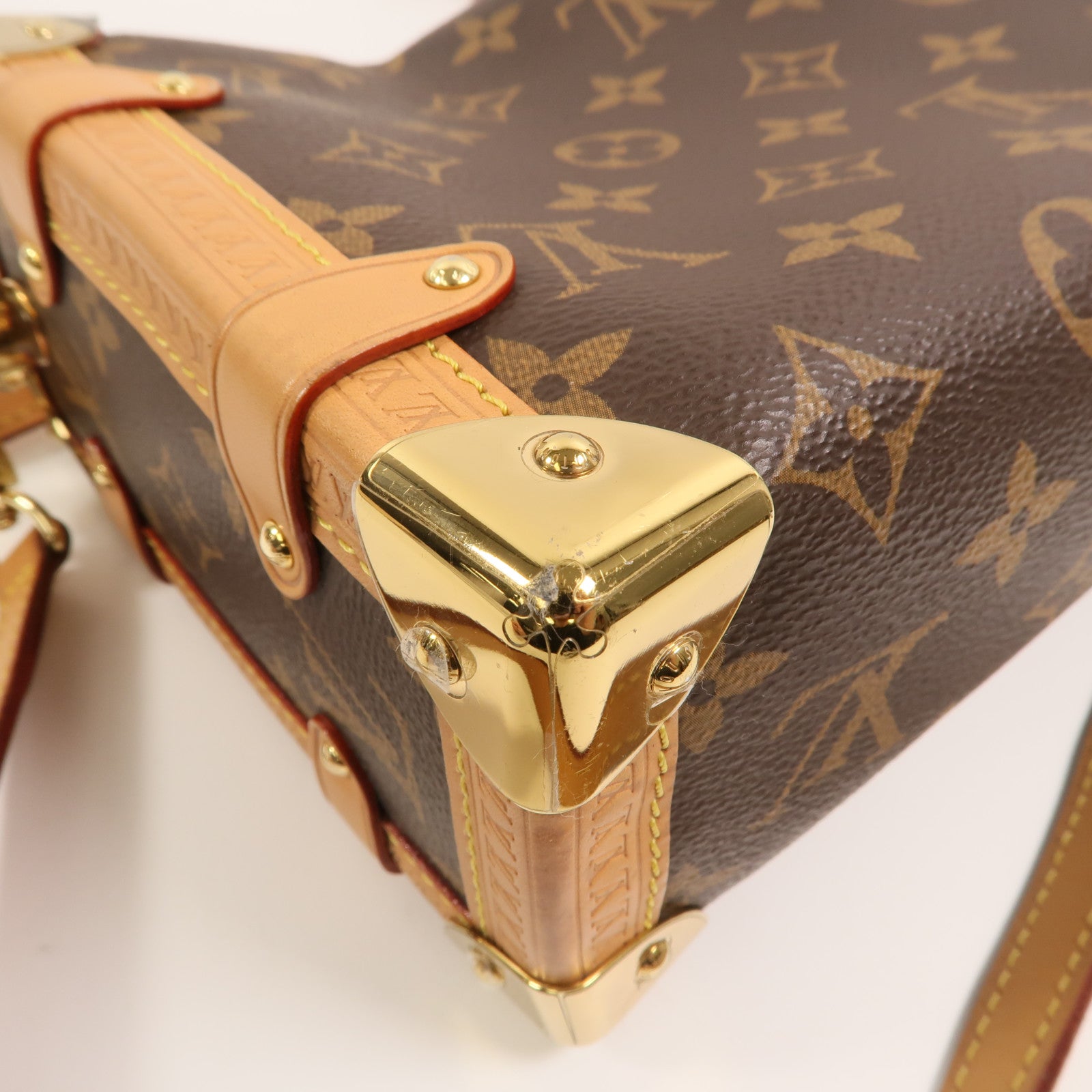 LOUIS VUITTON Monogram Side Trunk手挽肩背兩用袋