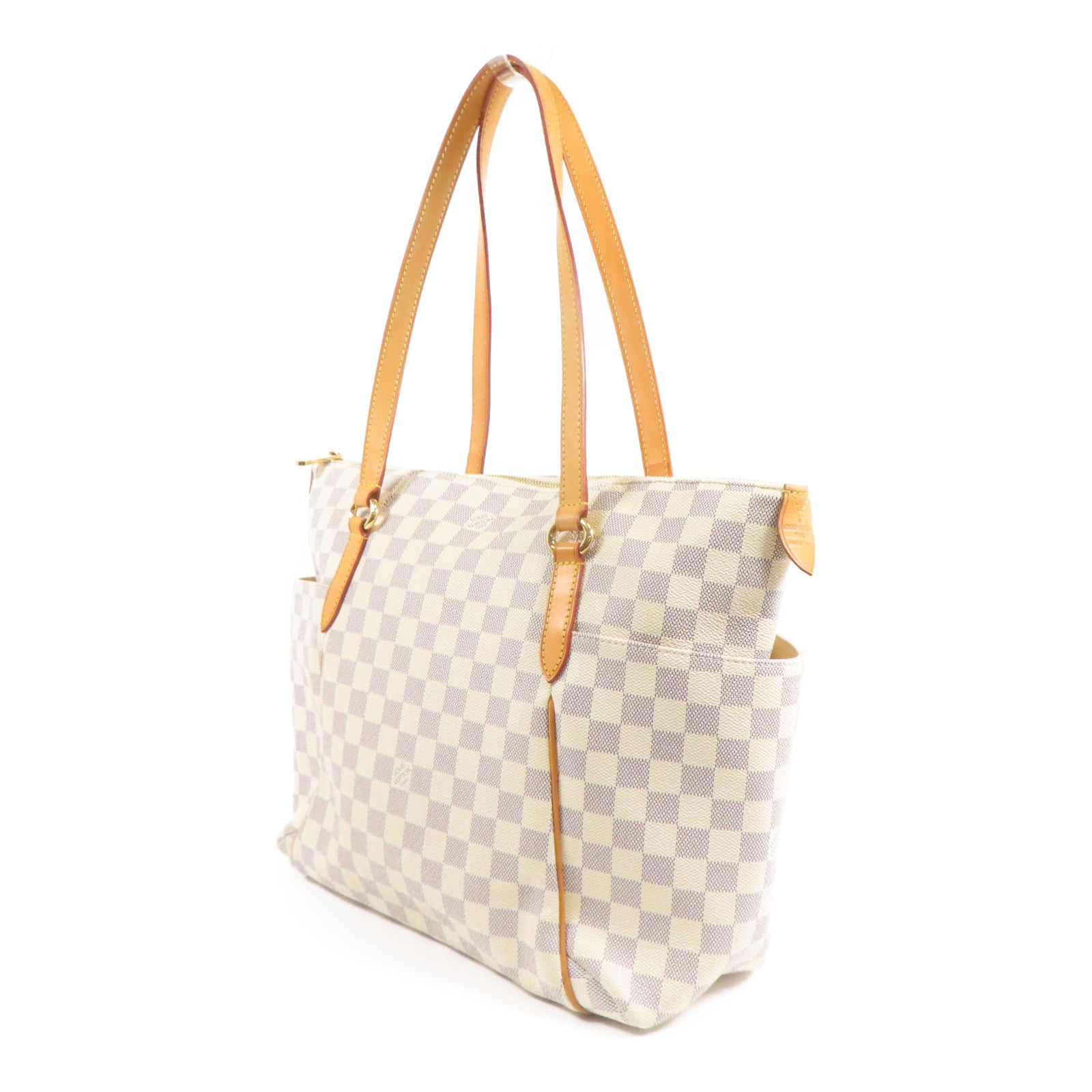 LOUIS VUITTON Damier Azur Totally MM金扣肩背袋