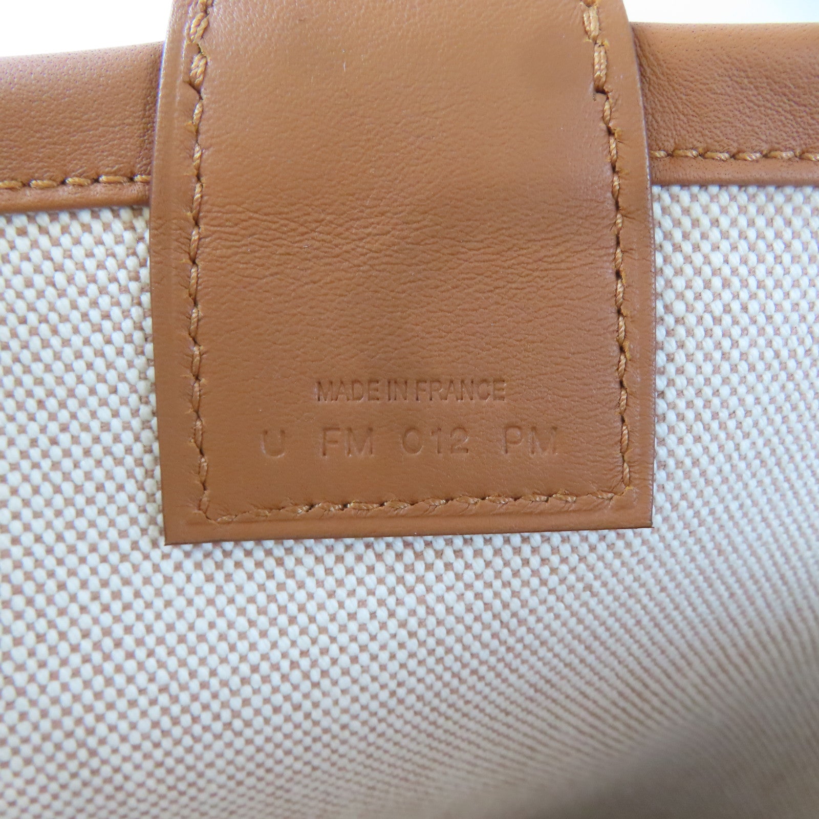 HERMES (PRICE DOWN) PHW Steeple 28 Tote Bag Shoulder Handbag Canvas Cuivre Brown Lime Ecru