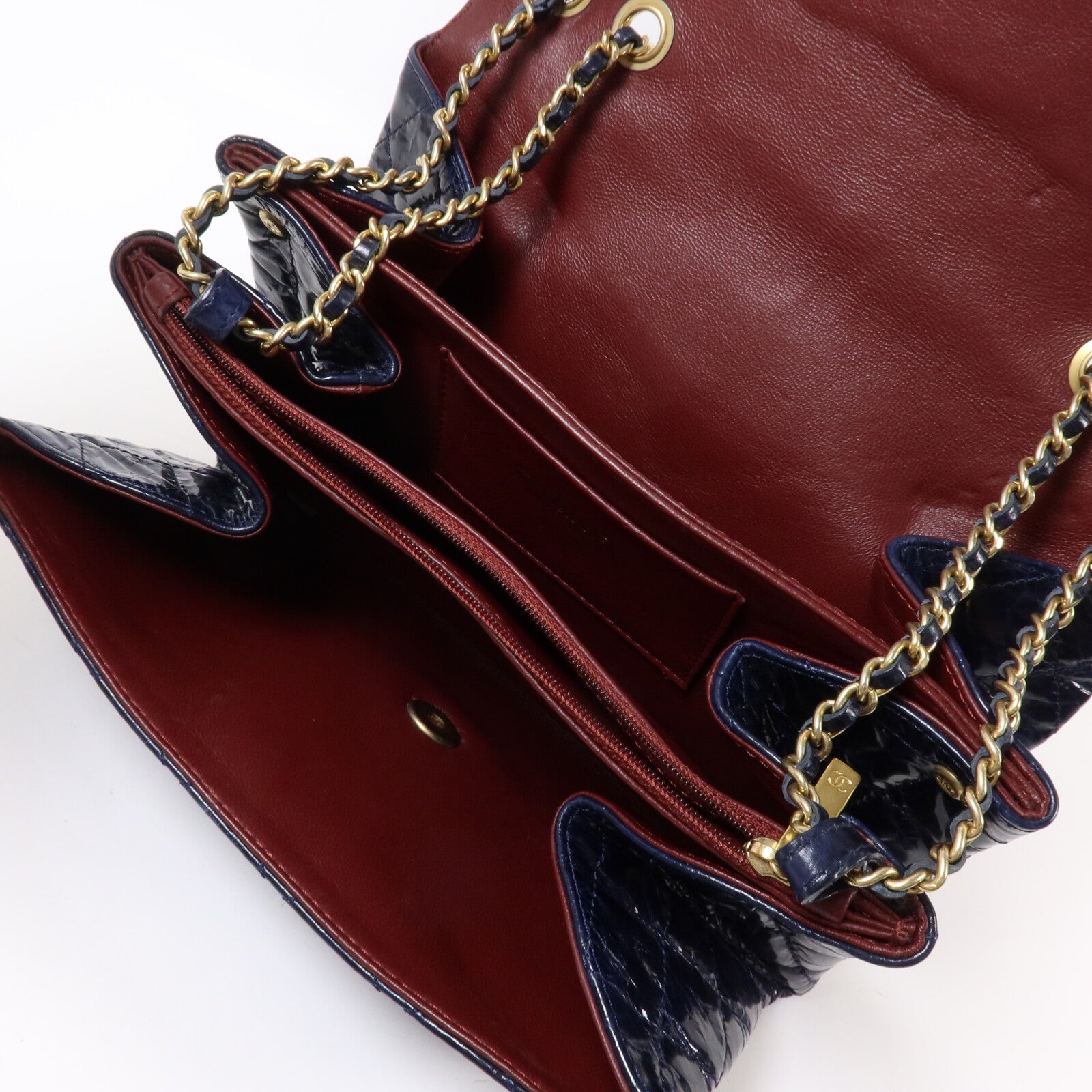 CHANEL 牛皮皮革Chain Shoulder Bag鏈帶肩背袋