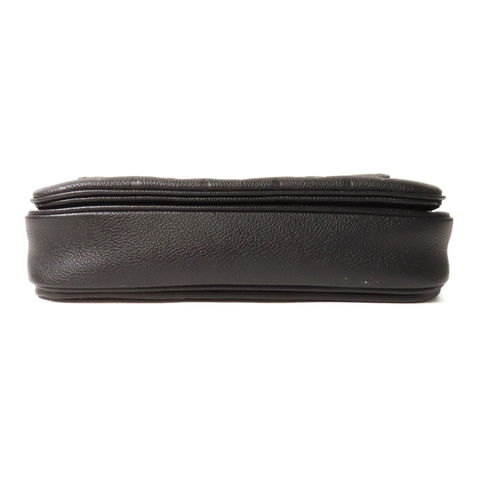 LOUIS VUITTON Monogram Emprenite Pochette Metis金扣手挽肩背兩用袋黑色