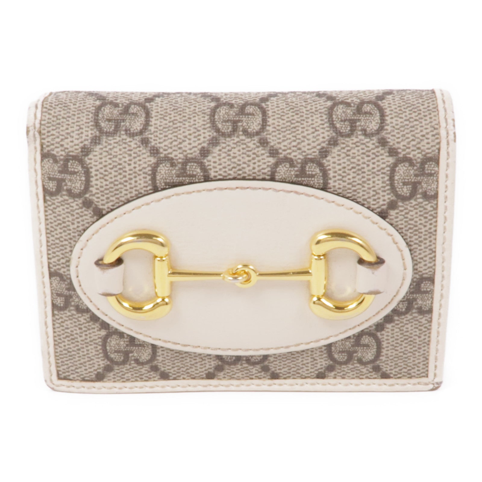 GUCCI 塗層帆布GG Supreme Wallet金扣錢包