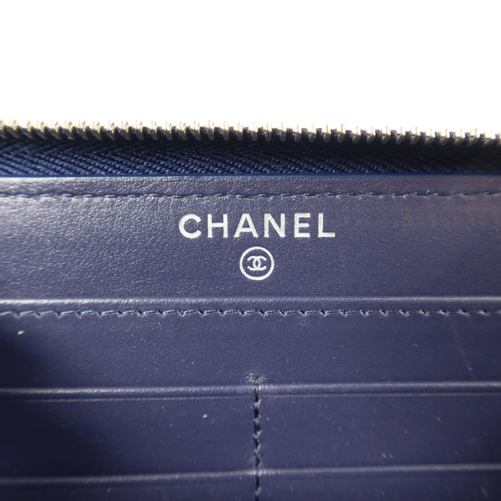 CHANEL 牛皮皮革Zipper Long Wallet長錢包