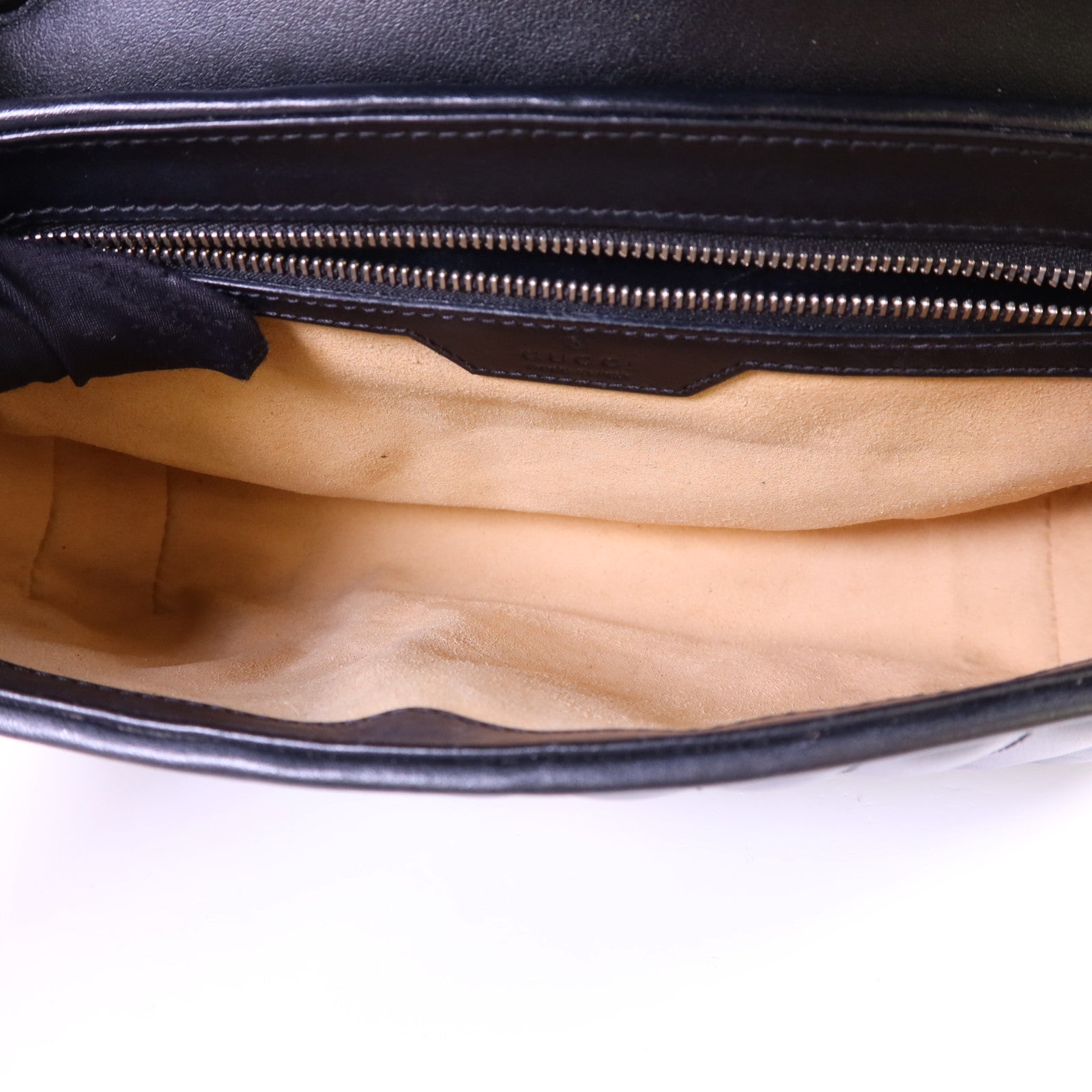 GUCCI 牛皮皮革GG Marmont Shoulder Bag銀扣鏈帶肩背袋