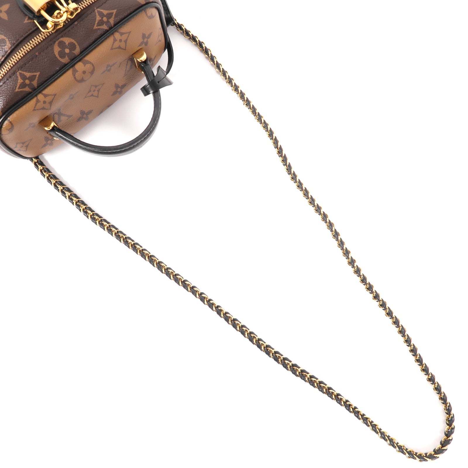 LOUIS VUITTON Monogram Reverse Vanity PM金扣手挽肩背兩用袋