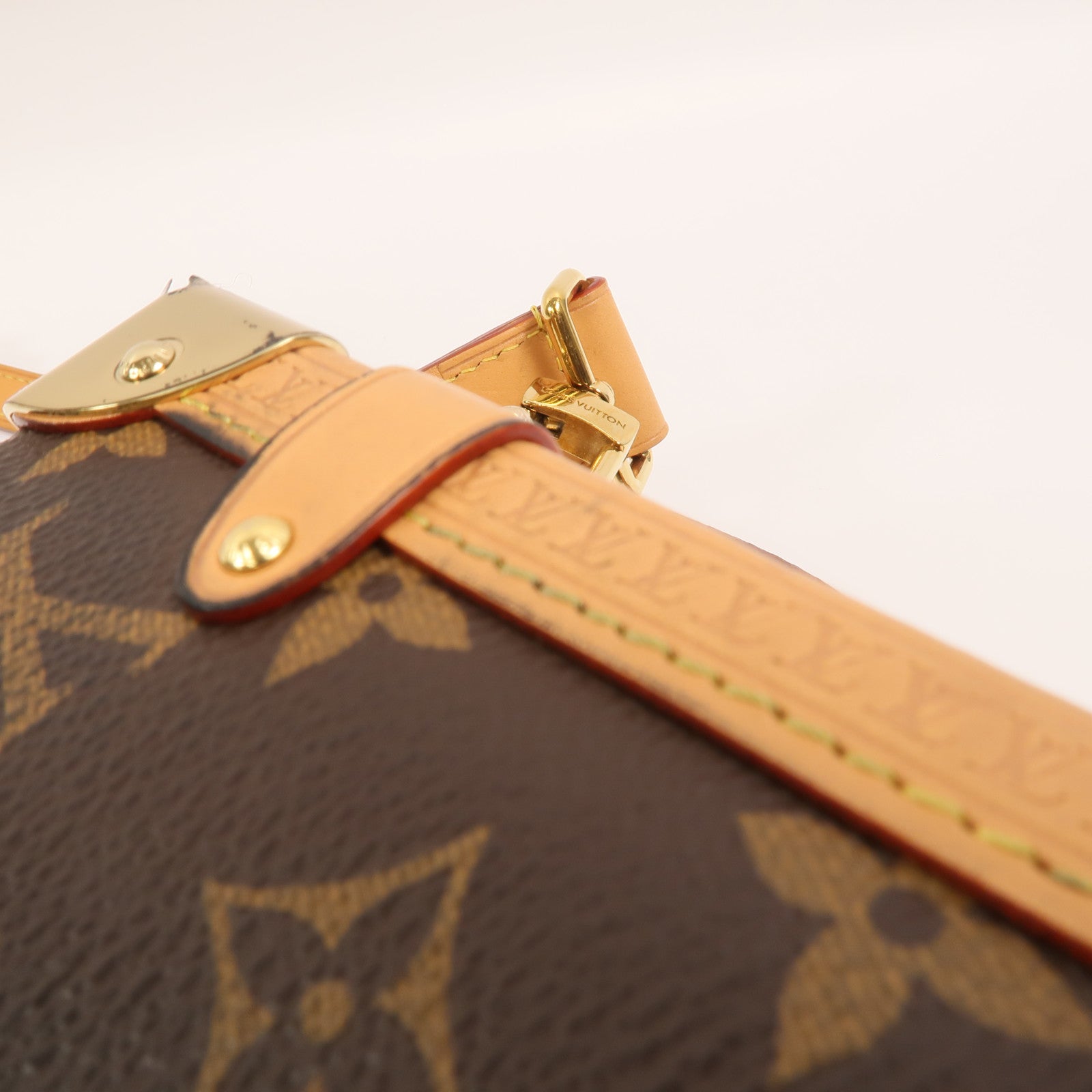 LOUIS VUITTON Monogram Side Trunk手挽肩背兩用袋