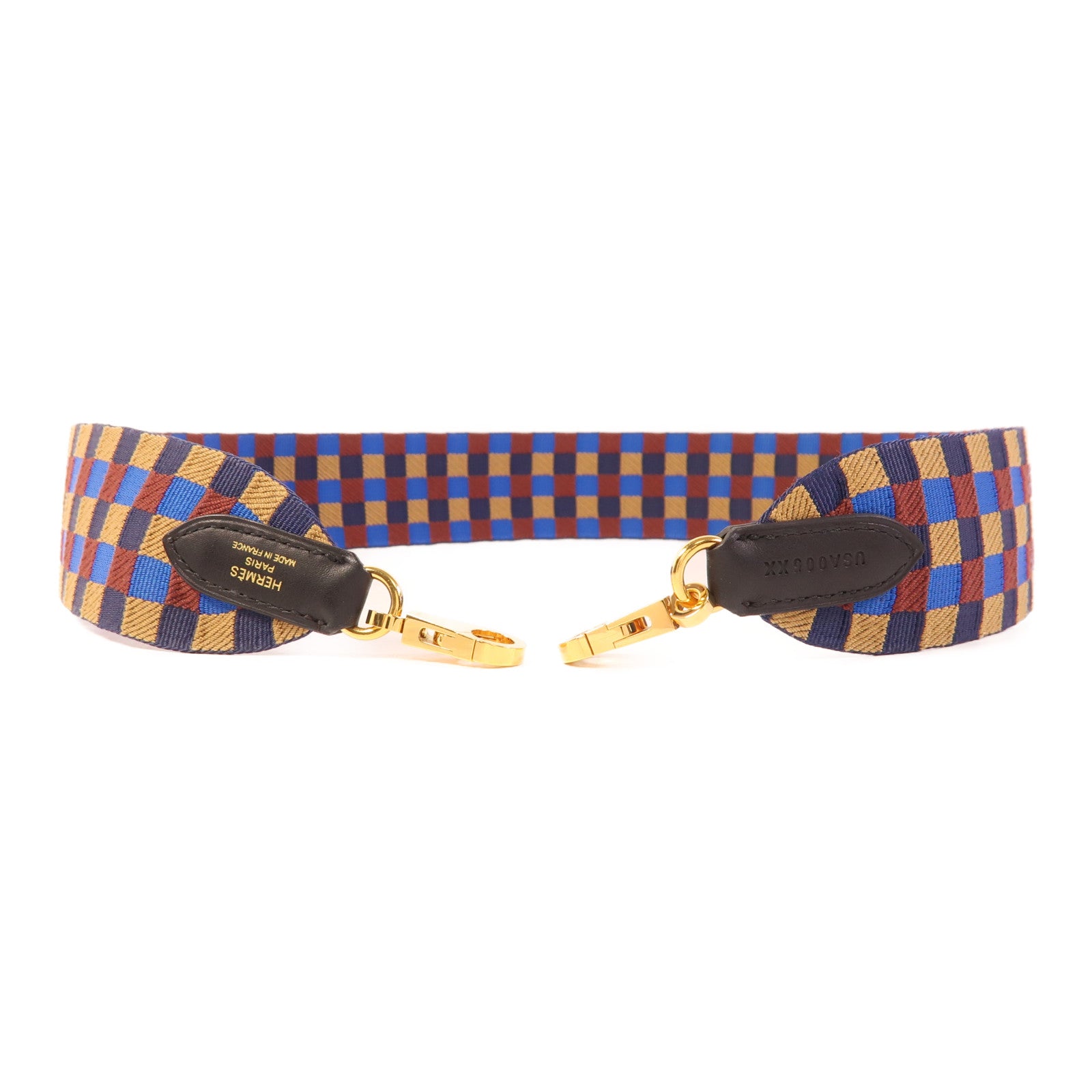 HERMES 帆布/Swift皮革Shoulder Strap金扣肩帶
