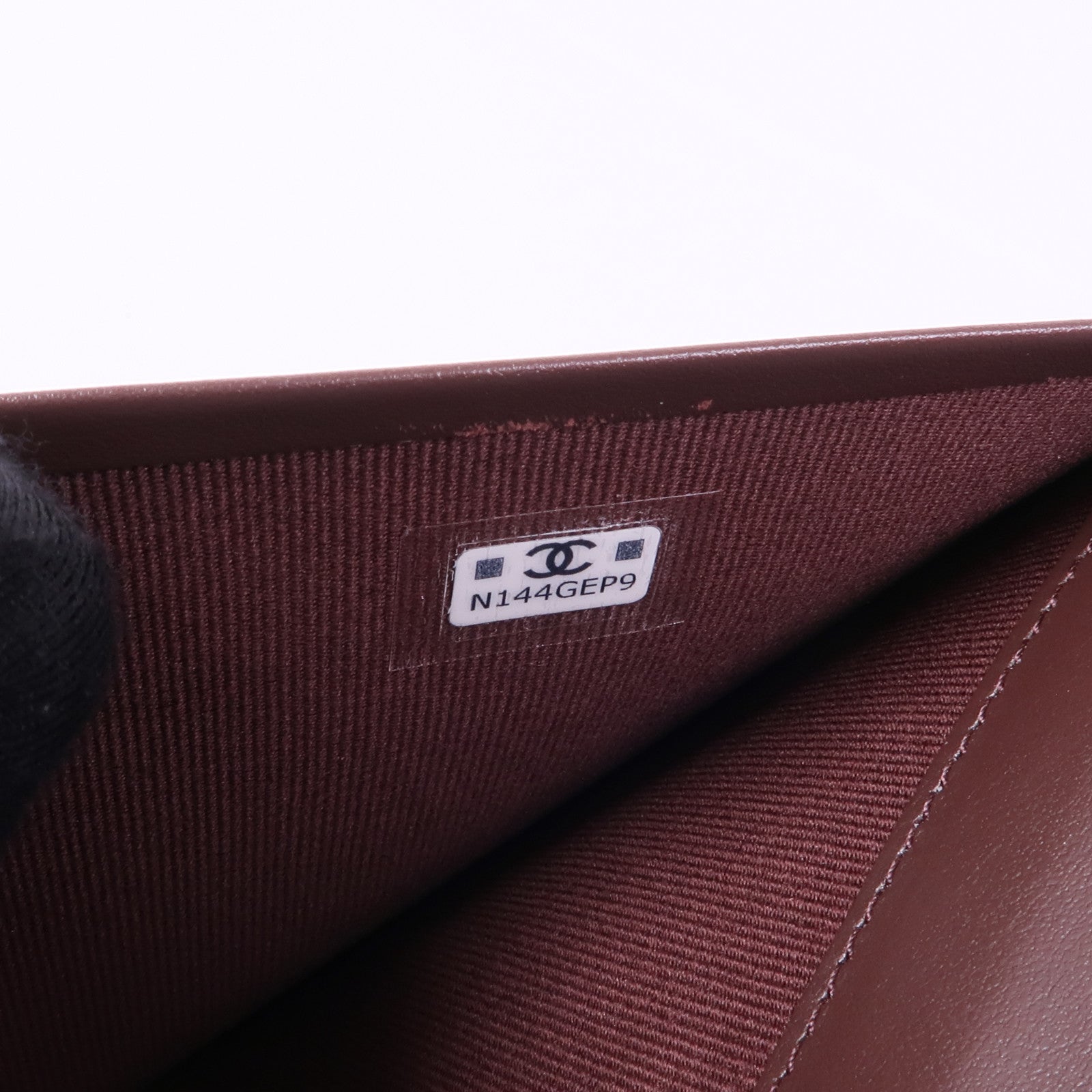 CHANEL 牛皮皮革Long Wallet金扣長錢包