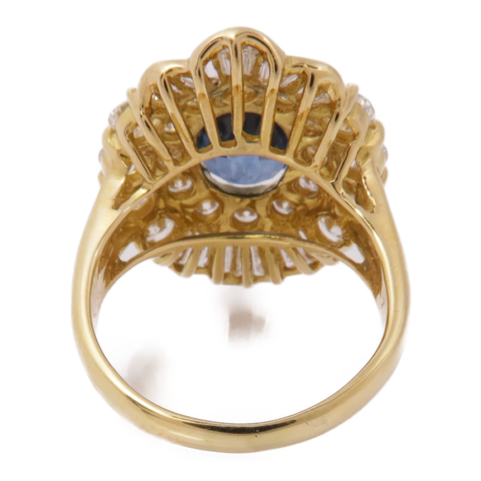 JEWELRY 18K黃金Sapphire/Diamond Ring 藍寶石/鑽石戒指US#6.5