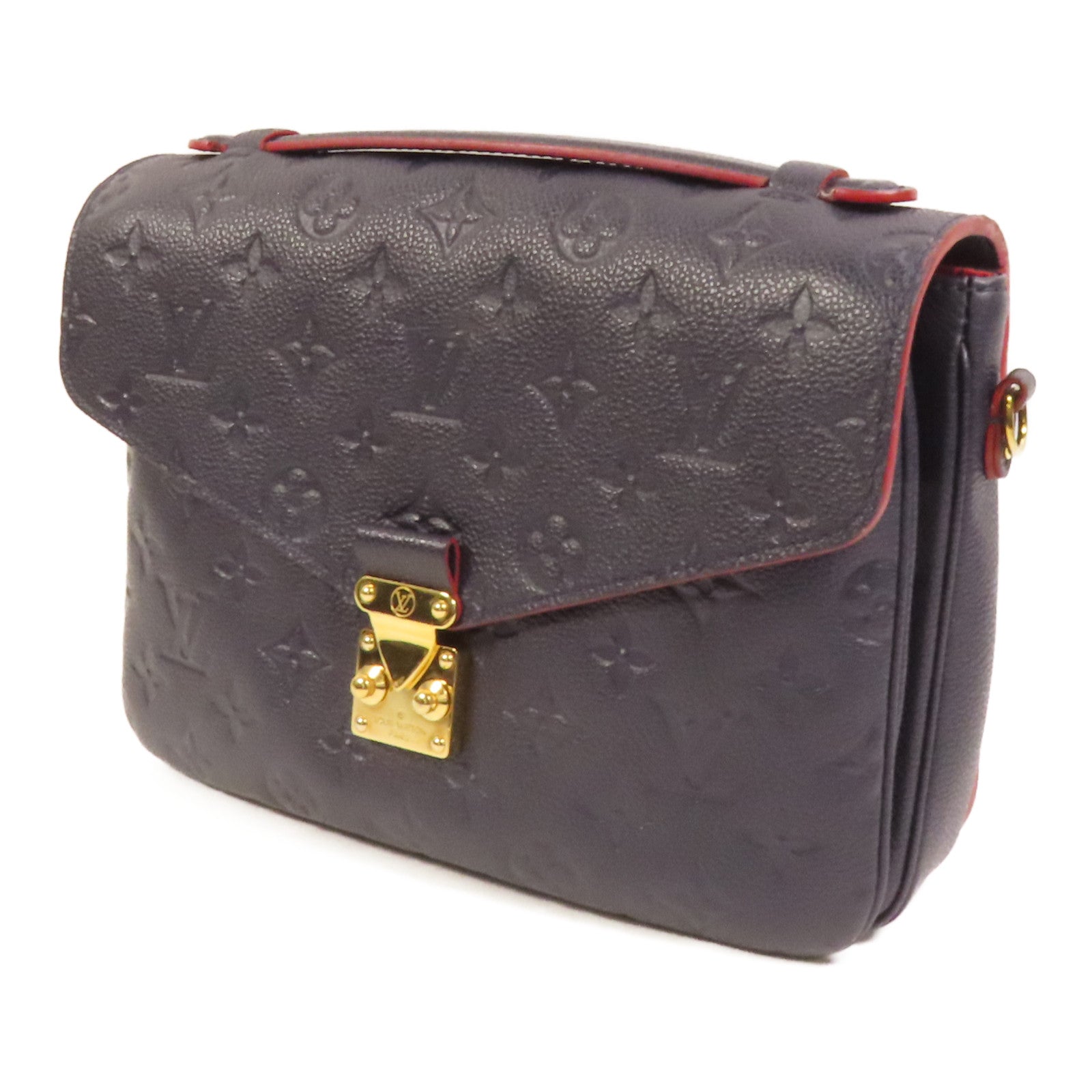 LOUIS VUITTON Monogram Empreinte Pochette Metis金扣手挽肩背兩用袋