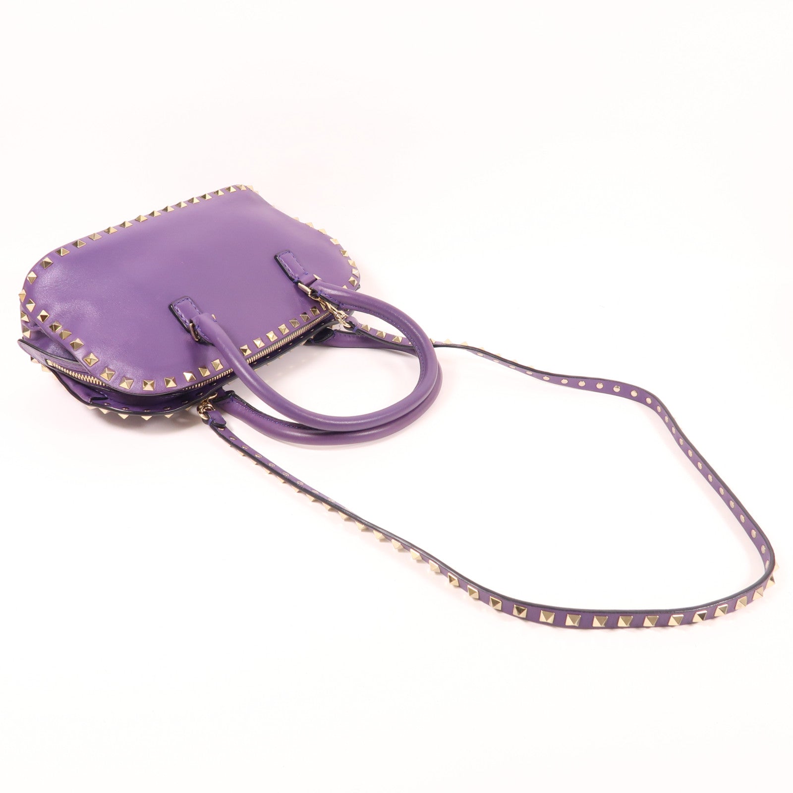 Valentino【激減優惠】 牛皮皮革2 Way Shoulder金扣手挽肩背兩用袋