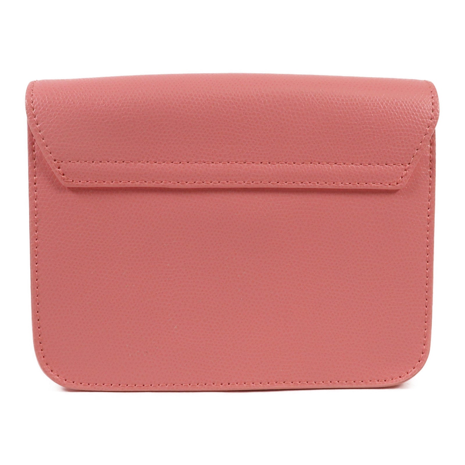 Furla 牛皮皮革Chain Shoulder金扣鏈帶肩背袋