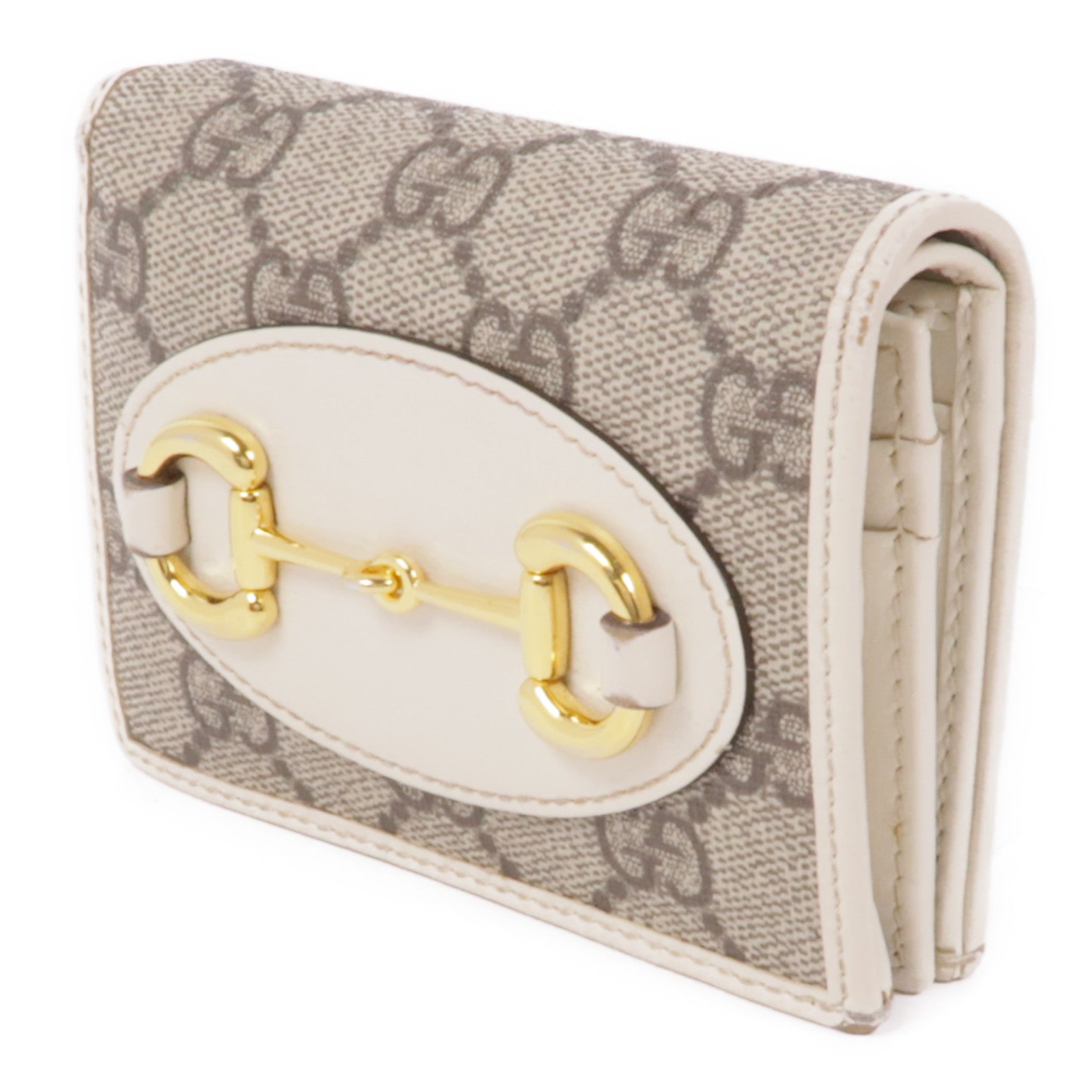 GUCCI 塗層帆布GG Supreme Wallet金扣錢包