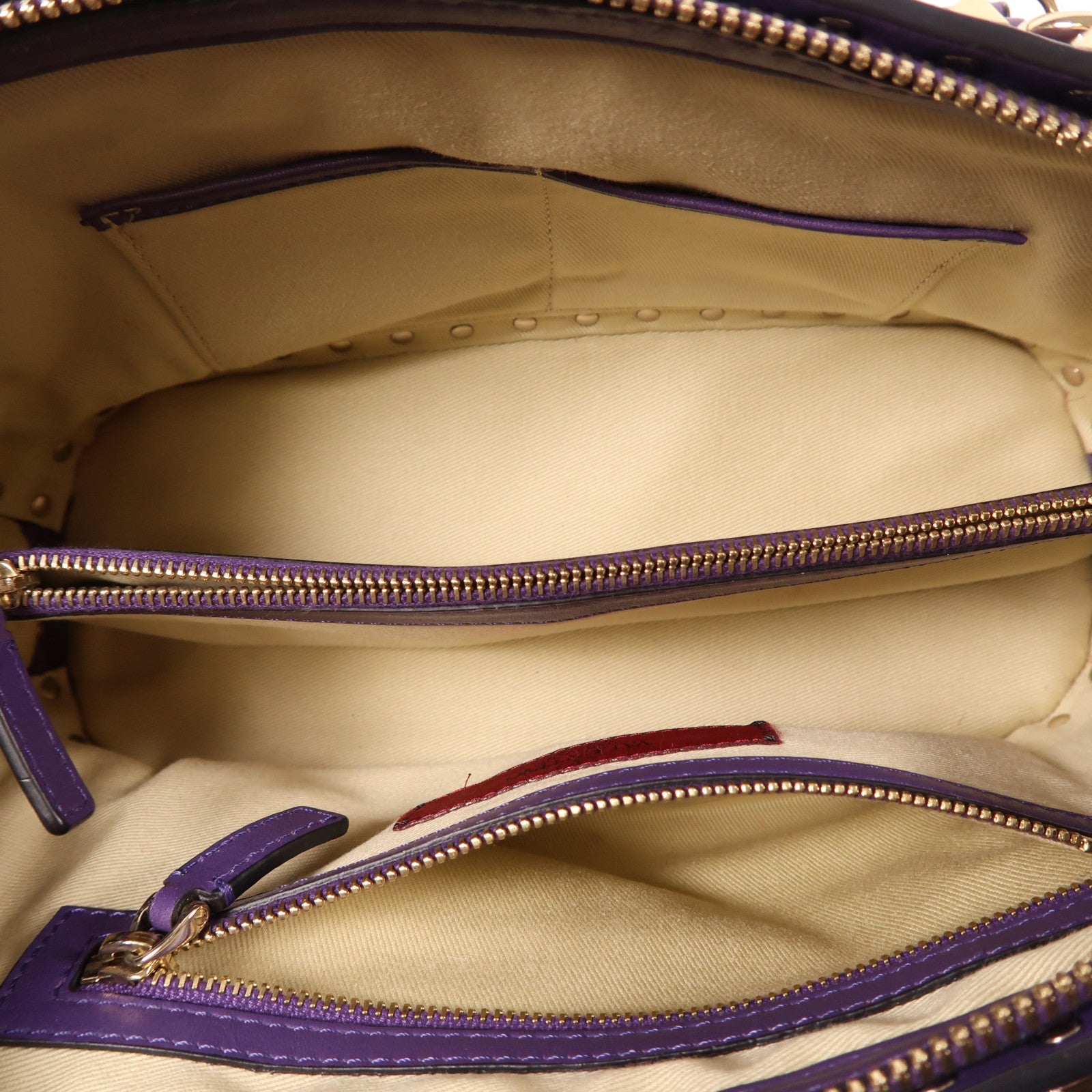 Valentino【激減優惠】 牛皮皮革2 Way Shoulder金扣手挽肩背兩用袋