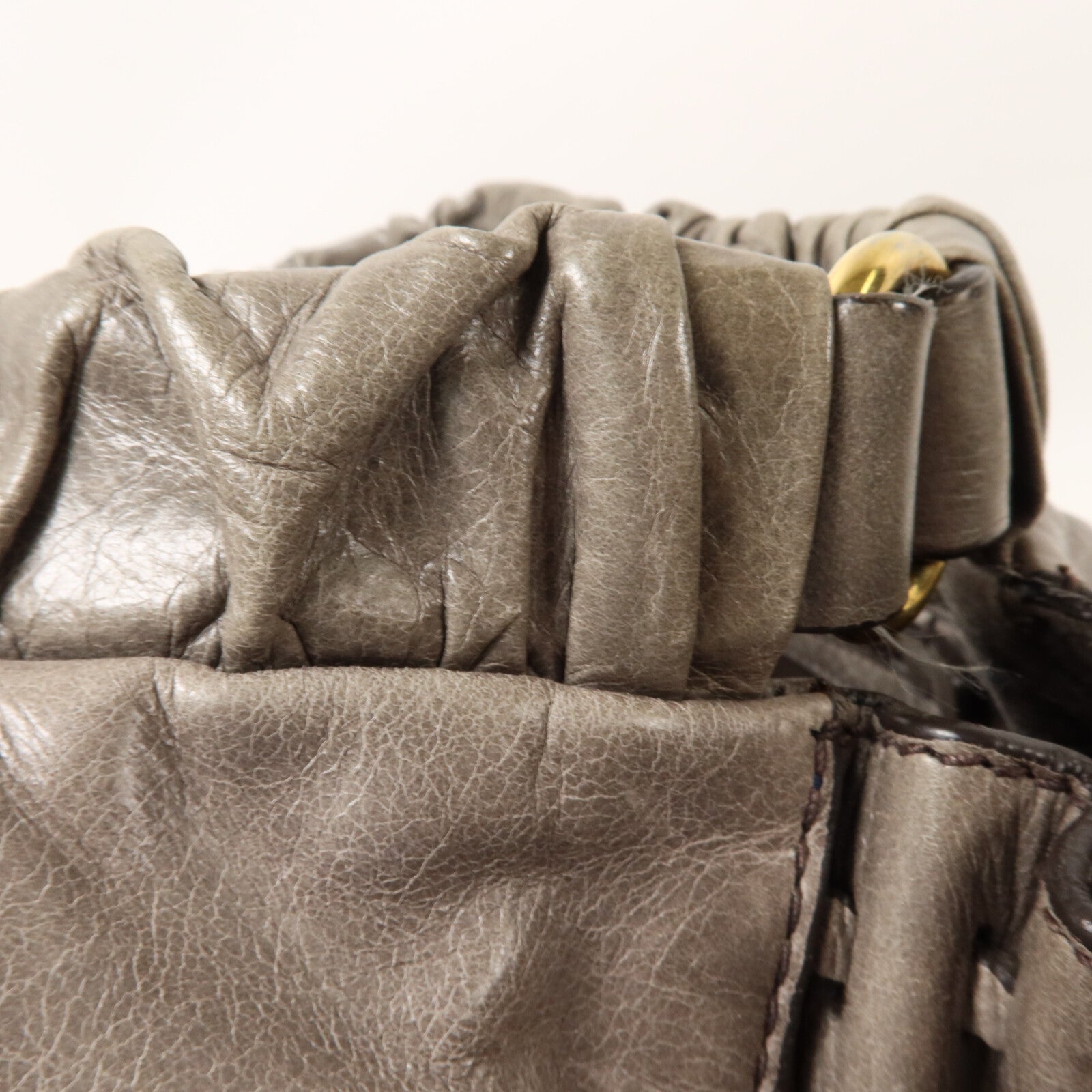 Miu Miu 牛皮皮革2 Way Shoulder手挽肩背兩用袋