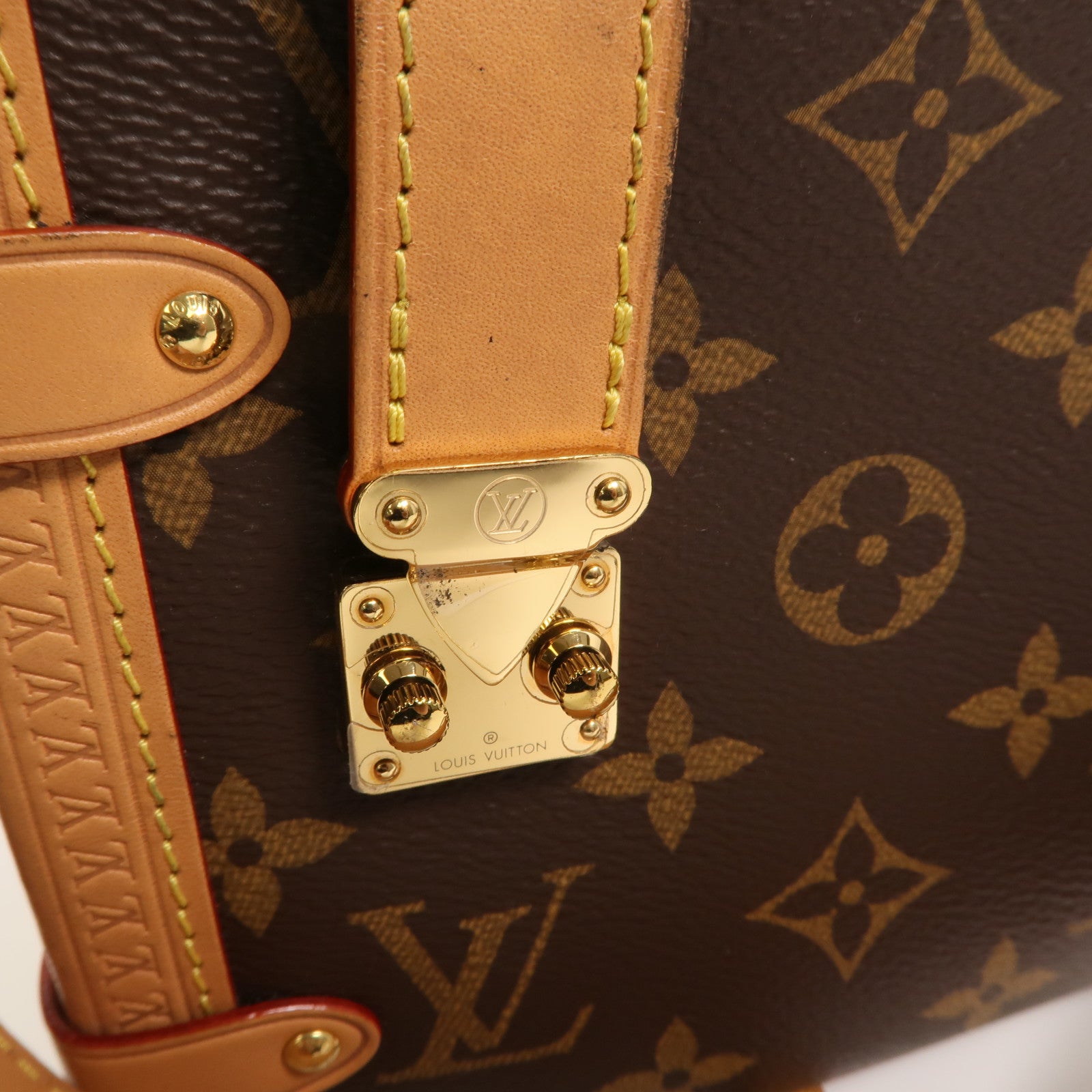 LOUIS VUITTON Monogram Side Trunk手挽肩背兩用袋