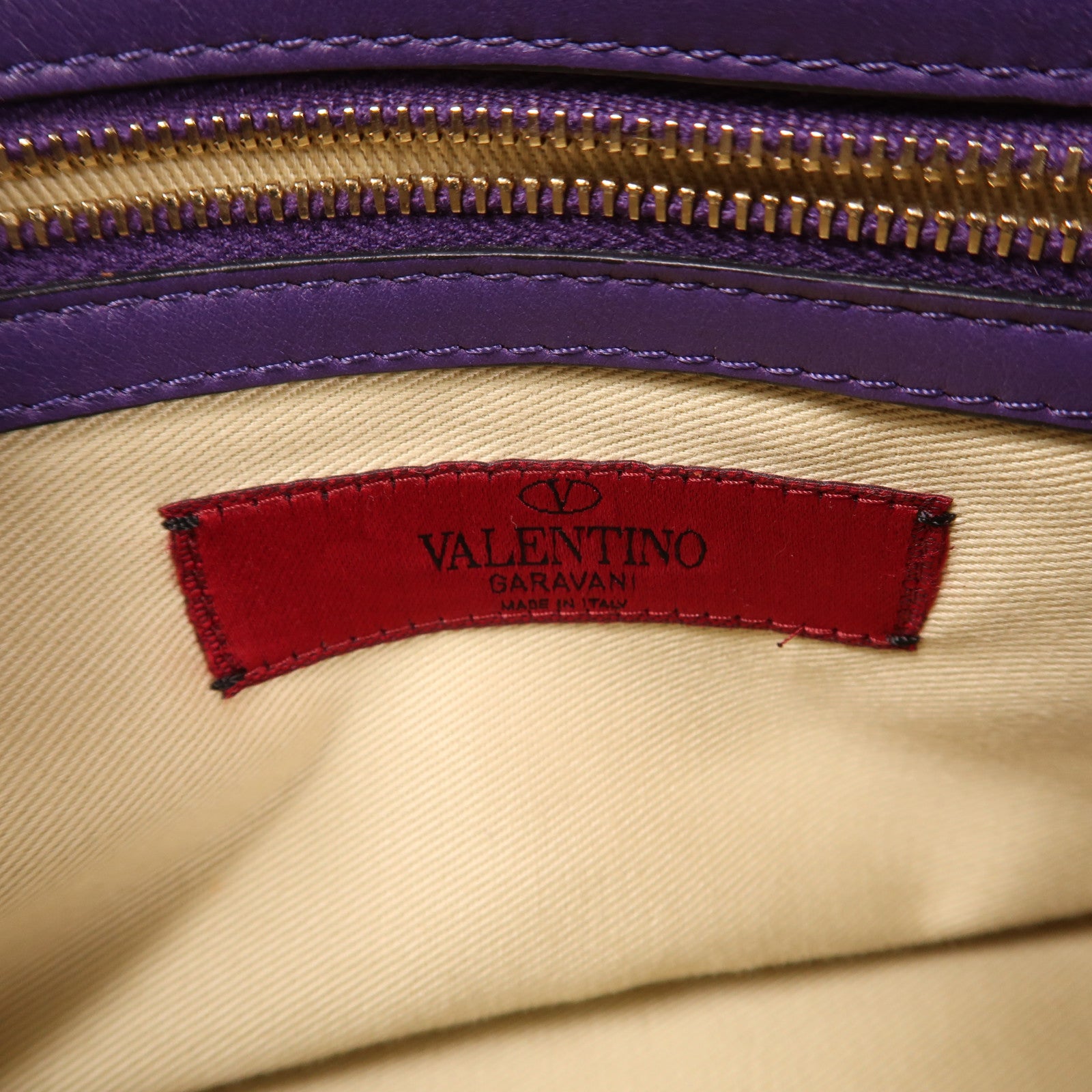 Valentino【激減優惠】 牛皮皮革2 Way Shoulder金扣手挽肩背兩用袋