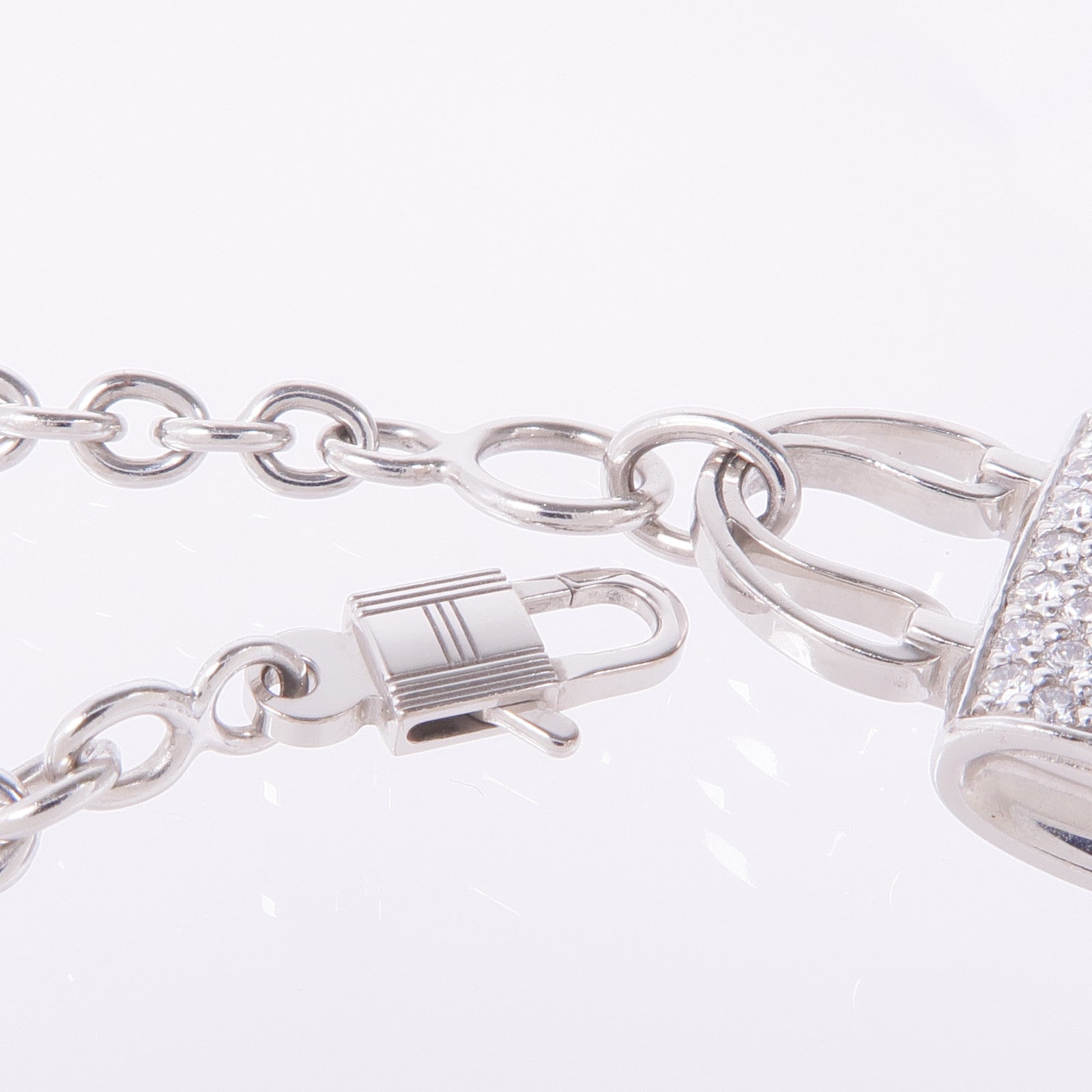 HERMES 18K白金Amulettes Constance Bracelet鑽石手鏈– Brand Off Hong