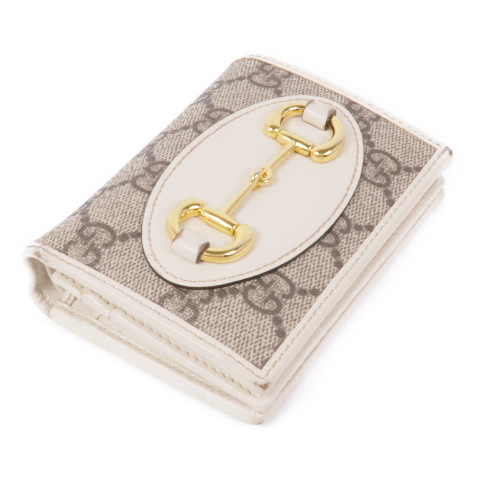 GUCCI 塗層帆布GG Supreme Wallet金扣錢包