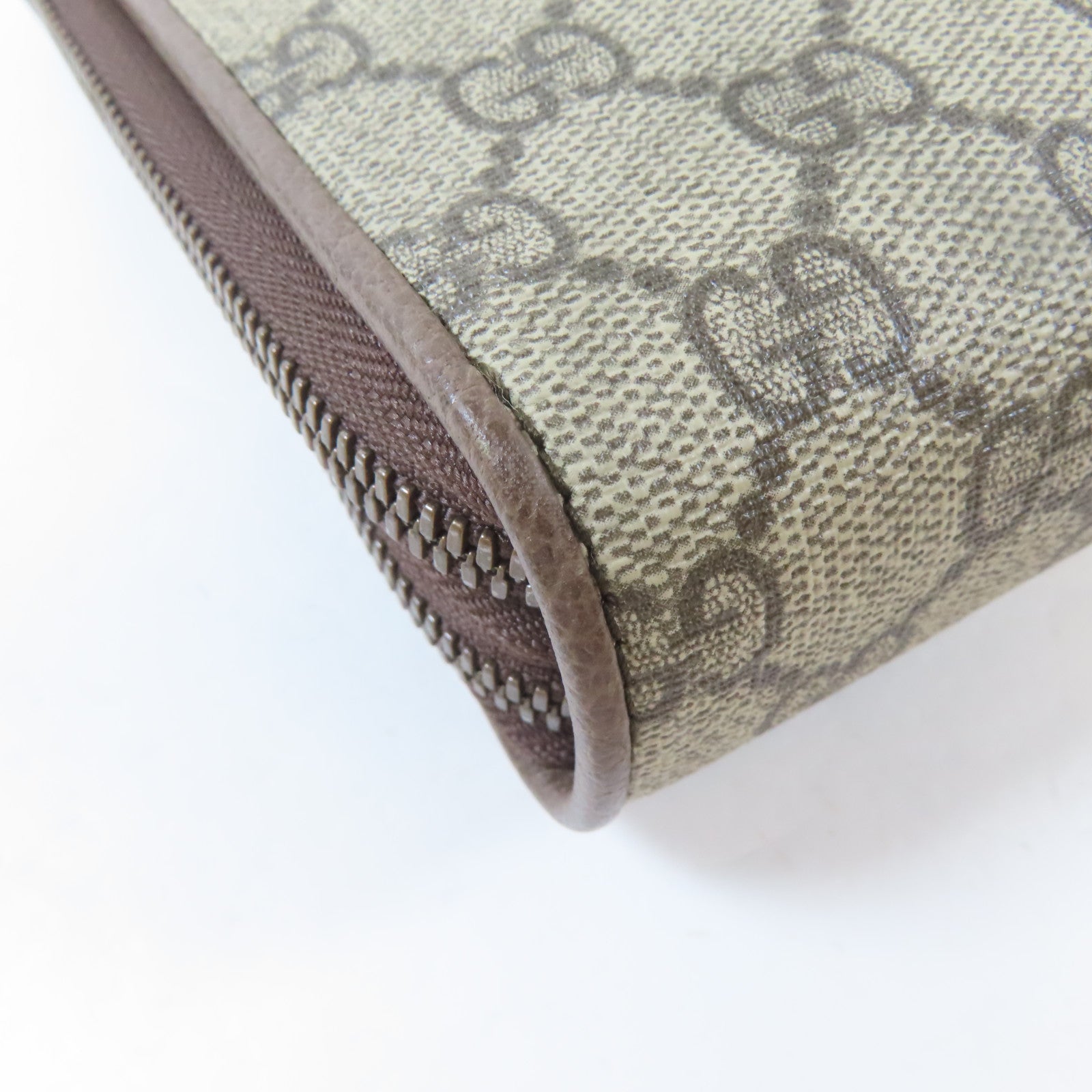 GUCCI 塗層帆布Shoulder Bag金扣肩背袋啡色