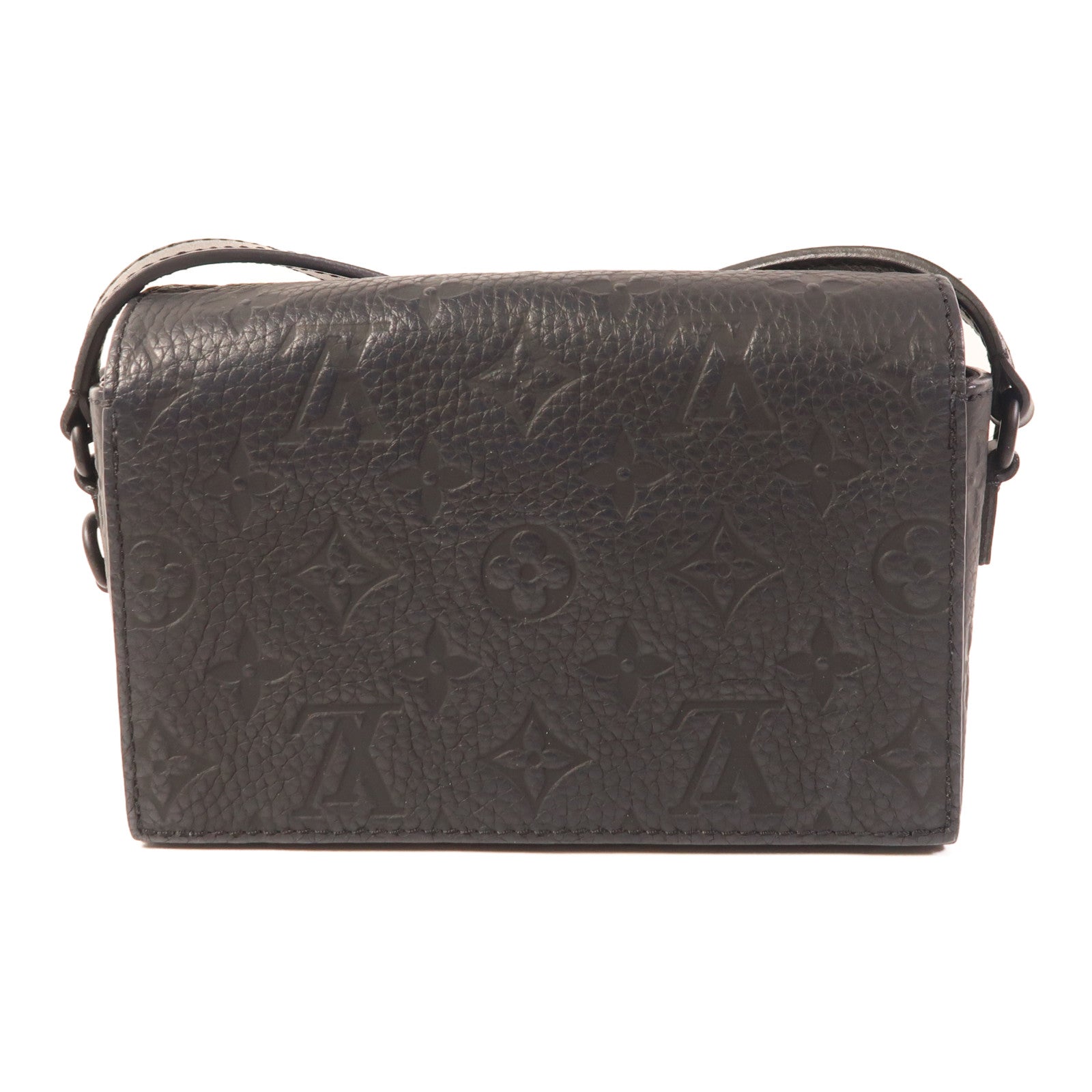 LOUIS VUITTON Monogram Taurillon Steamer Wearable Wallet扣肩背袋