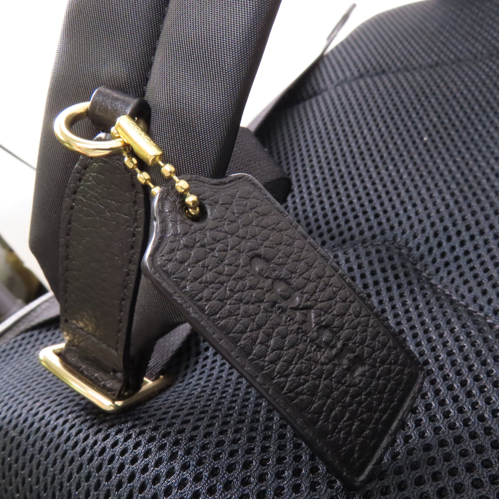 COACH 塗層帆布Rucksack金扣背包