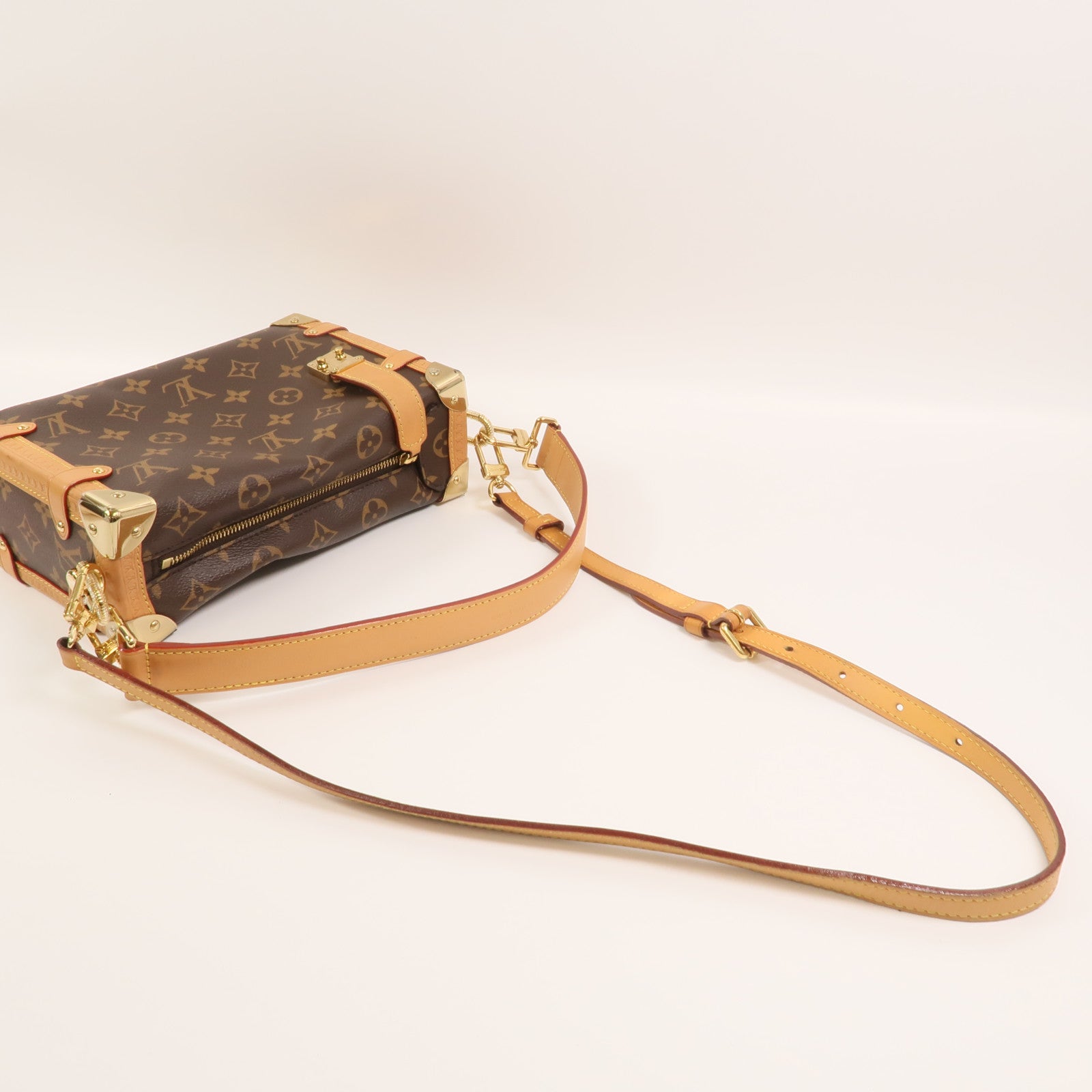 LOUIS VUITTON Monogram Side Trunk手挽肩背兩用袋