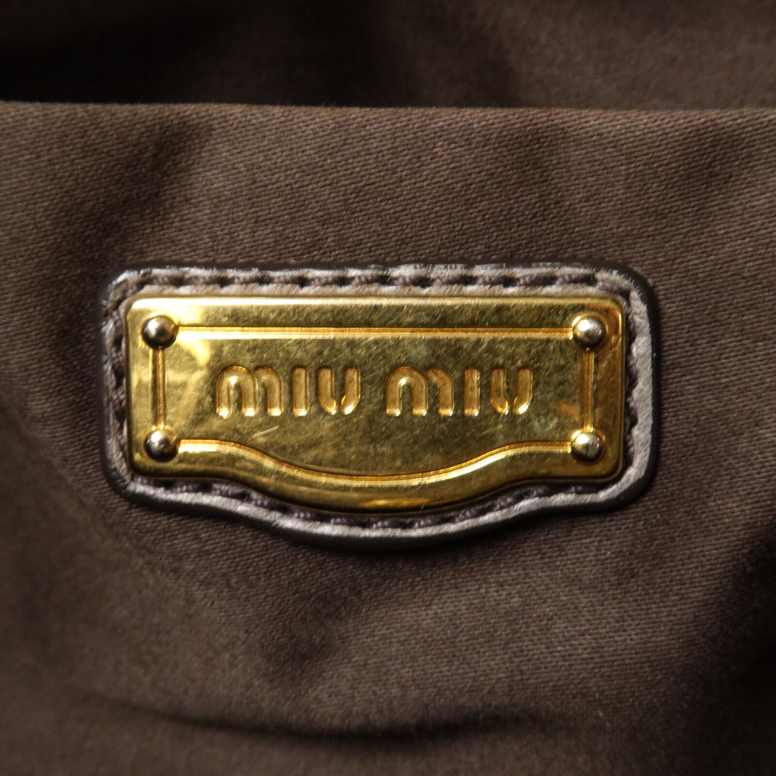 Miu Miu 牛皮皮革2 Way Shoulder手挽肩背兩用袋