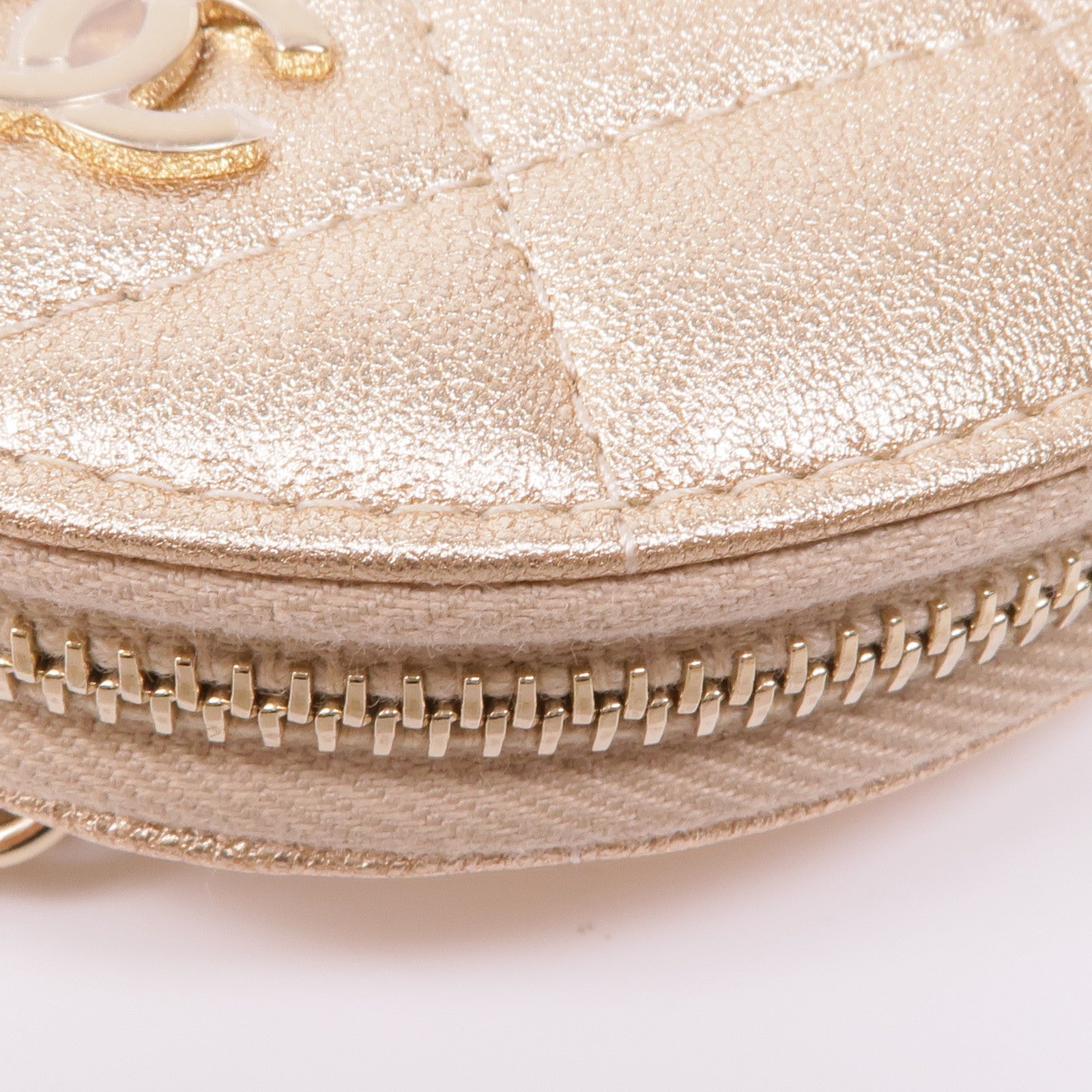 CHANEL 羊皮皮革Coin Case金扣零錢包