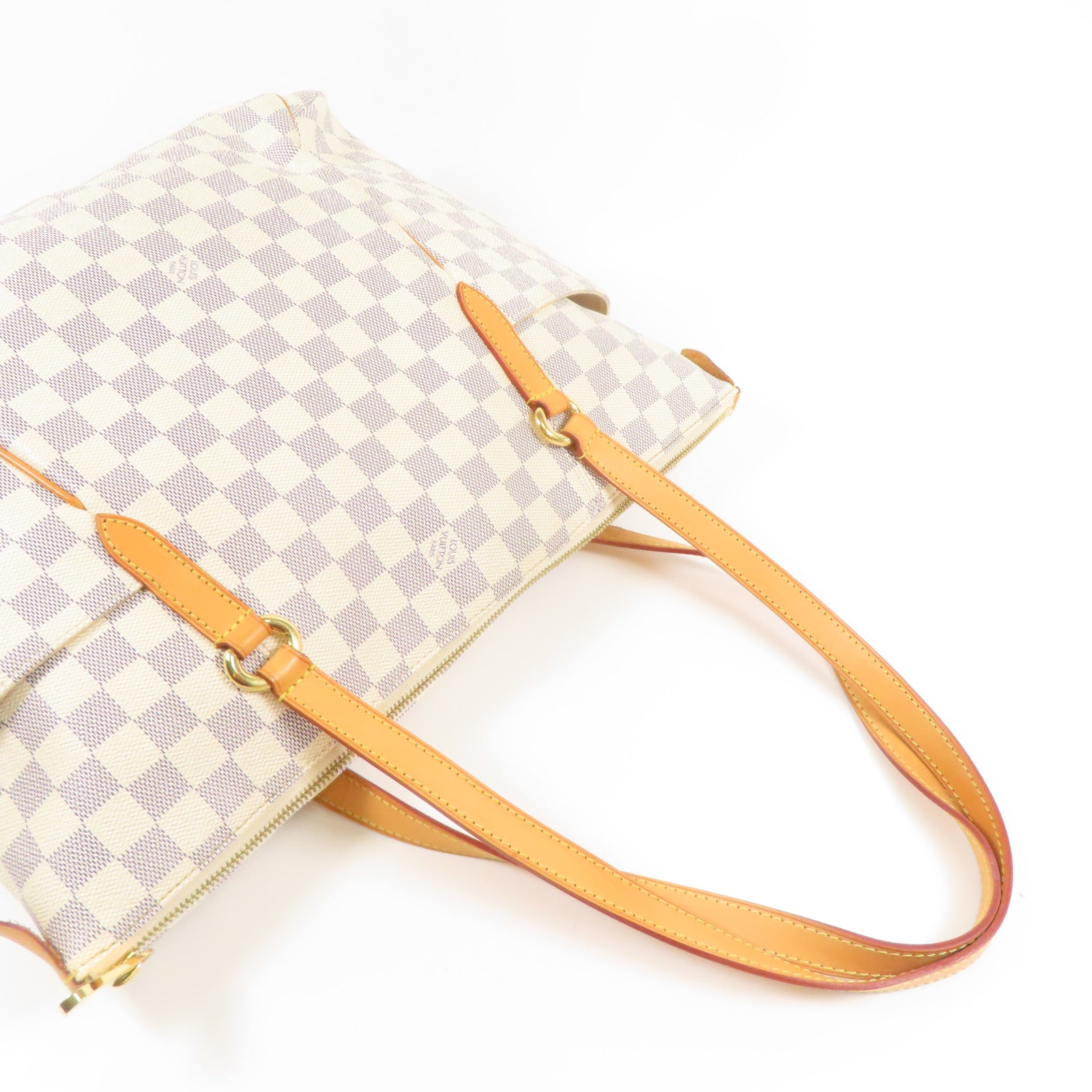 LOUIS VUITTON Damier Azur Totally MM金扣肩背袋