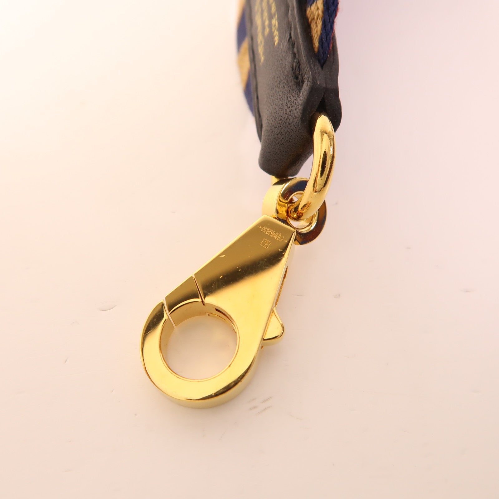 HERMES 帆布/Swift皮革Shoulder Strap金扣肩帶