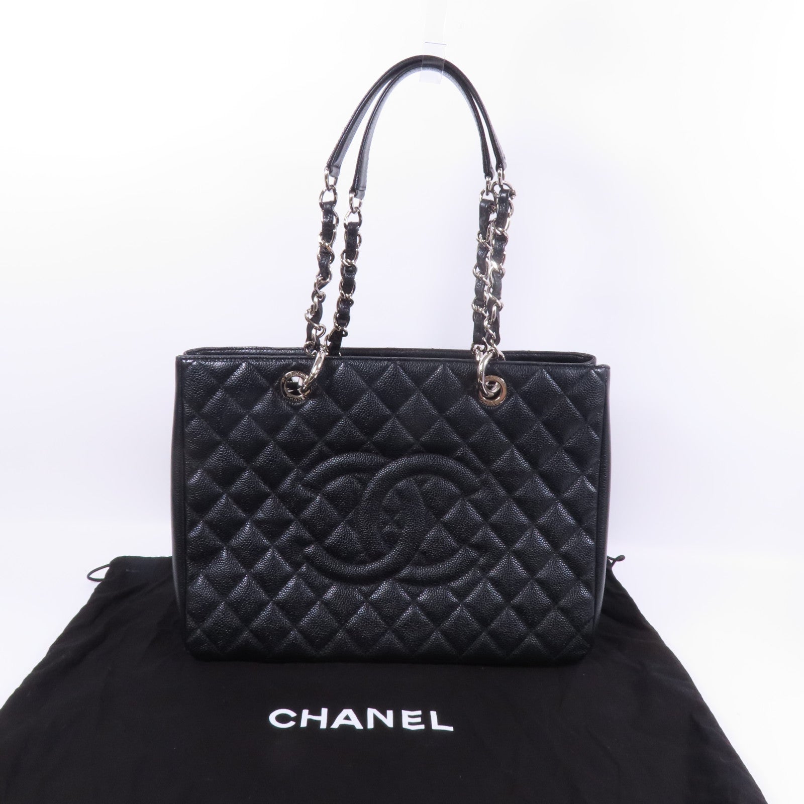 CHANEL GST Grand Shopping Tote Bag鏈帶肩背袋