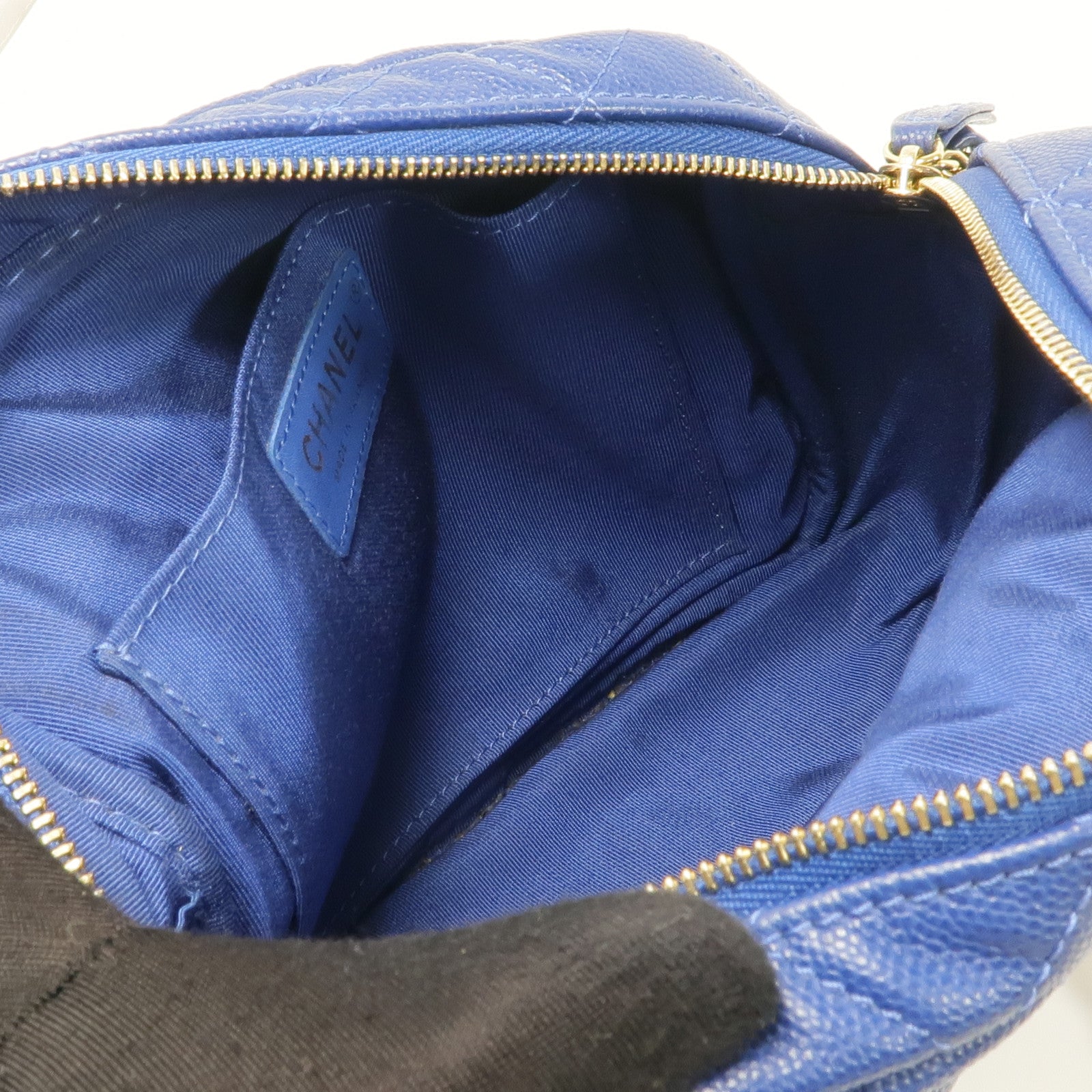 CHANEL 牛皮皮革Chain Shoulder Bag金扣鏈帶肩背袋