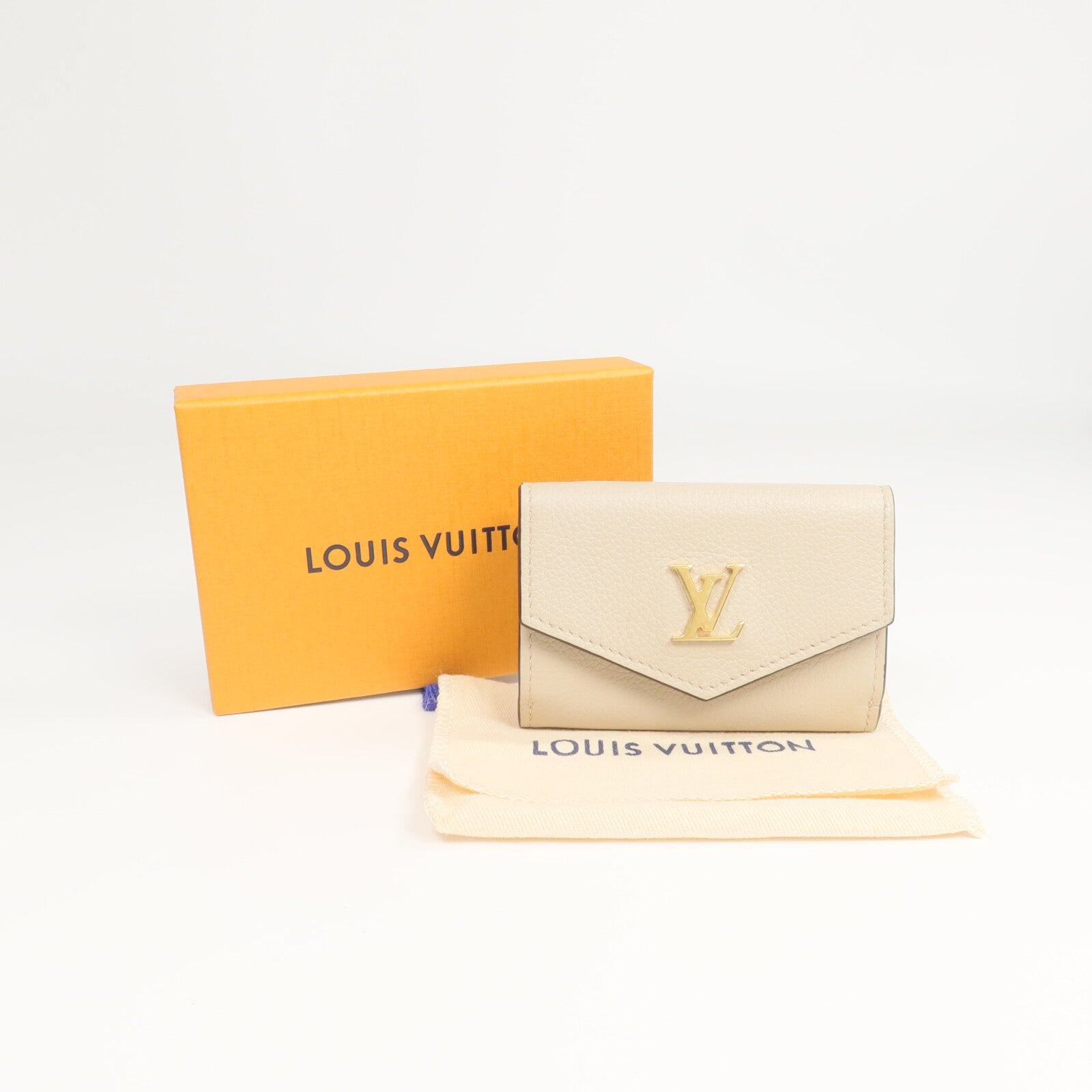 LOUIS VUITTON 牛皮皮革LockMini錢包