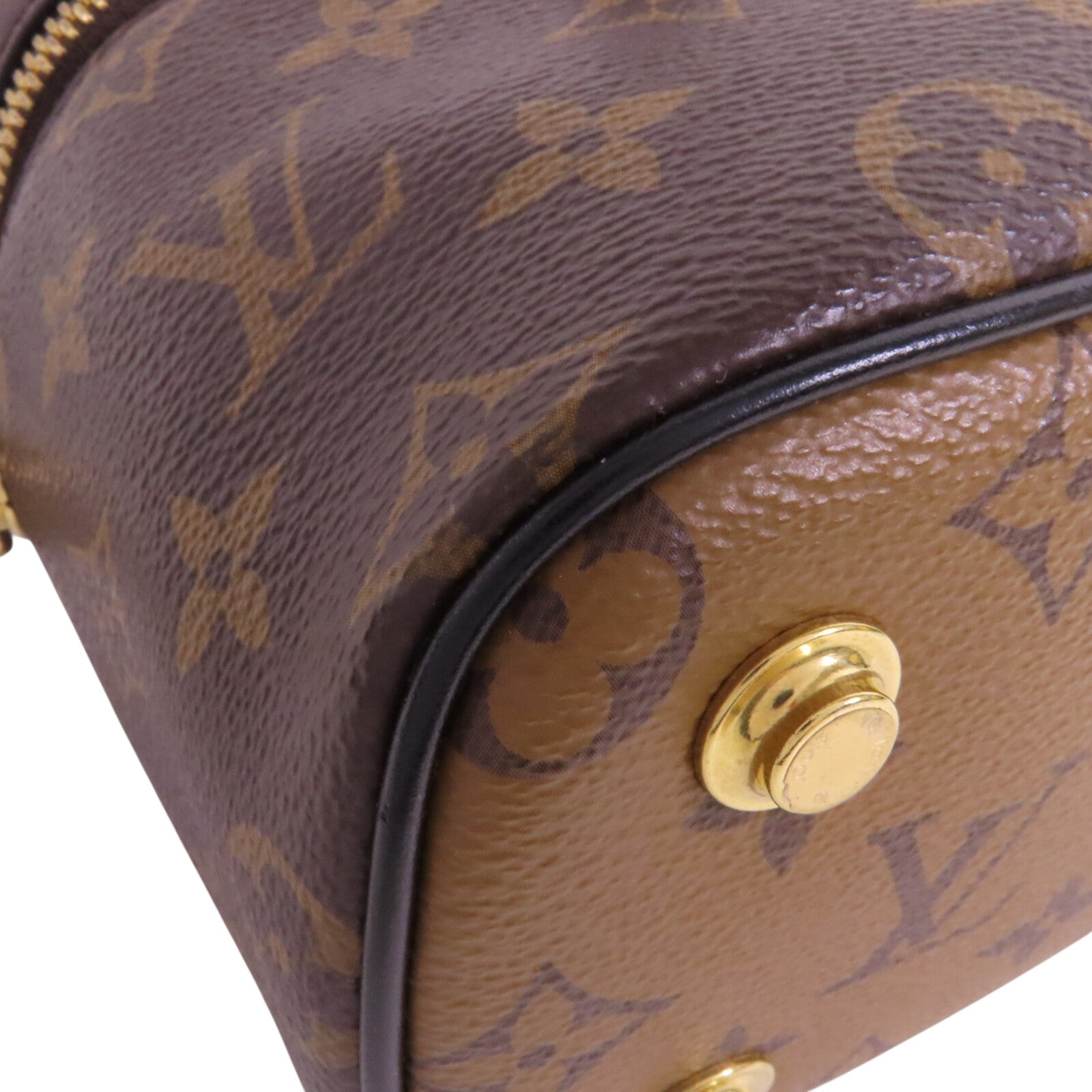 LOUIS VUITTON Monogram Reverse Vanity PM金扣手挽肩背兩用袋