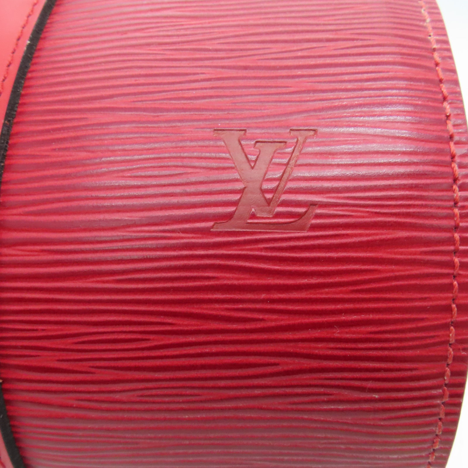 LOUIS VUITTON 【激減優惠】Epi Soufflot金扣手挽袋紅色
